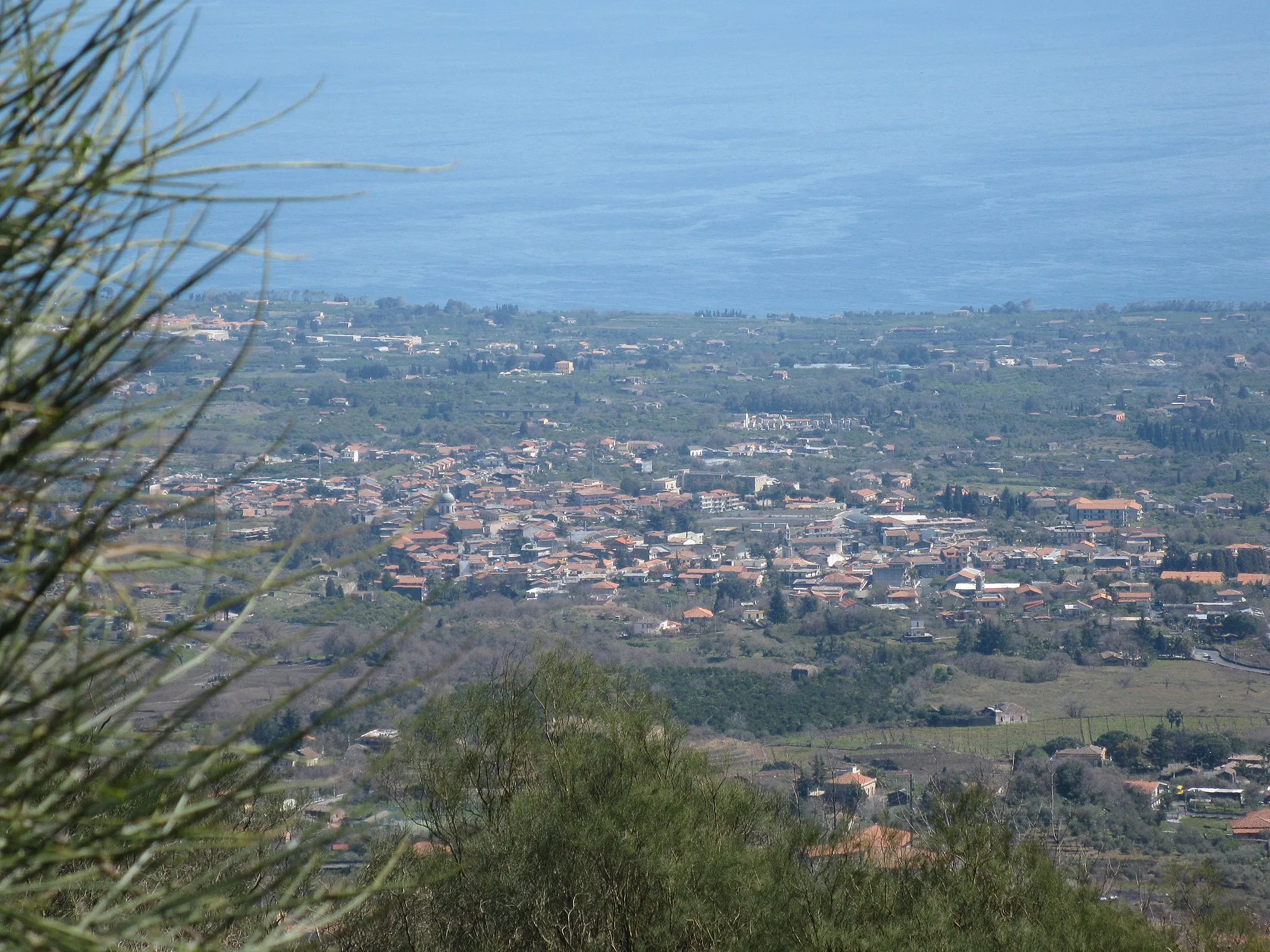 Photo showing: Panorama di Santa Venerina (CT) - Foto D. Pennisi