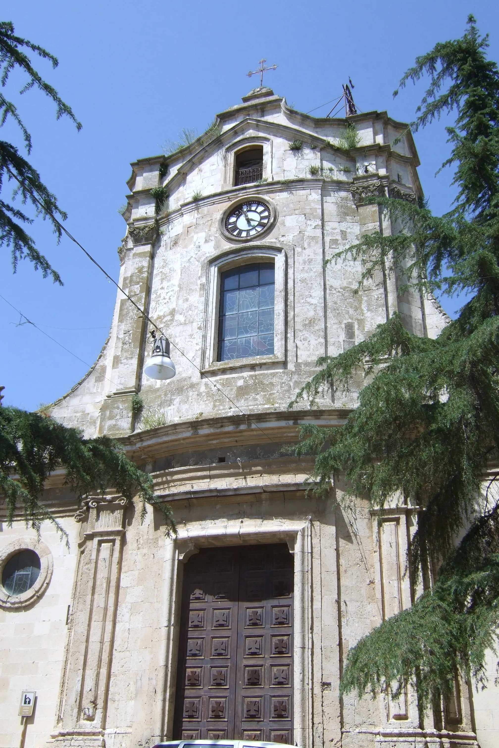 Photo showing: Facade of Chiesa Madre in Valguarnera Caropepe (Province of Enna - Sicily)