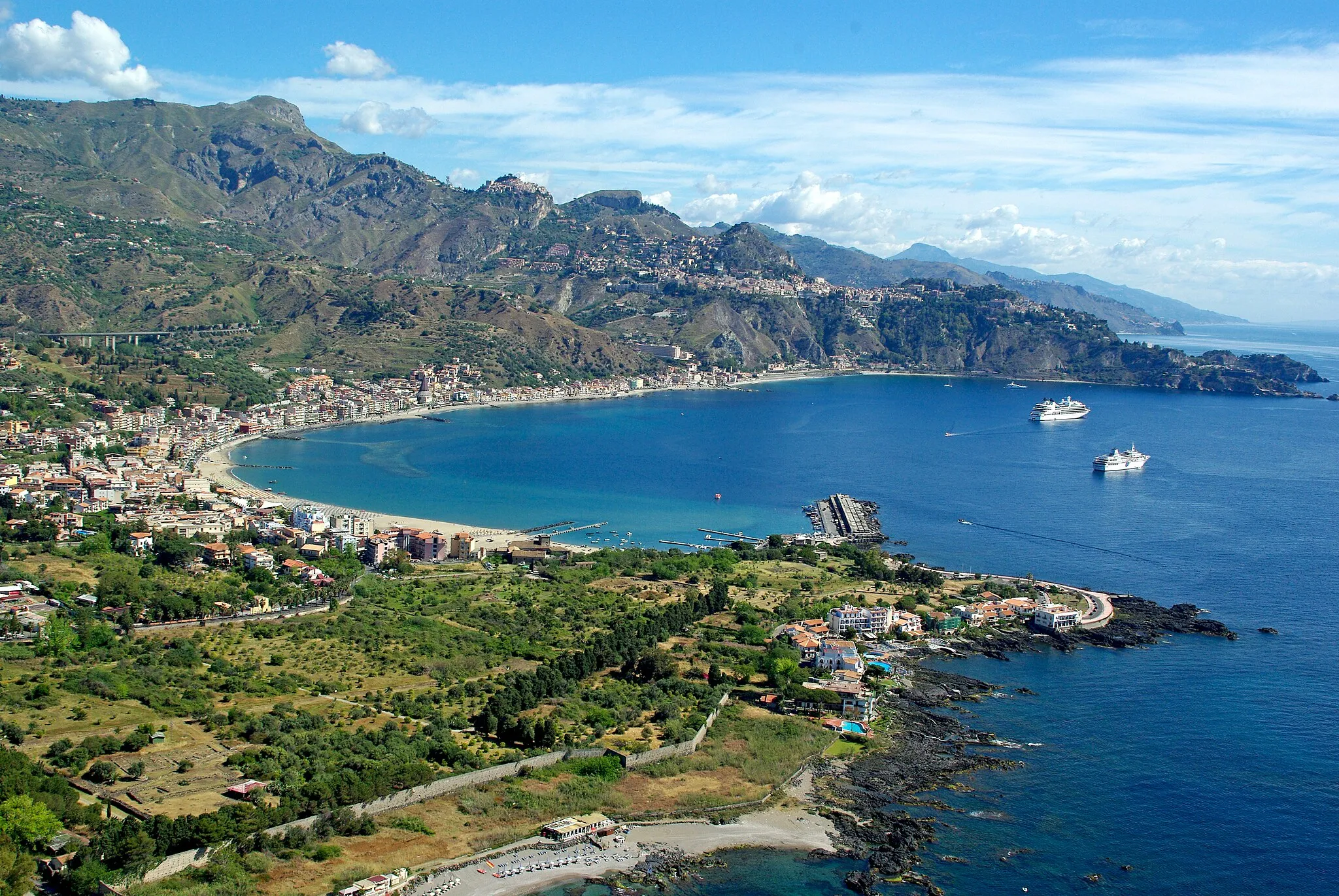 Photo showing: Baia di Taormina - Sicily