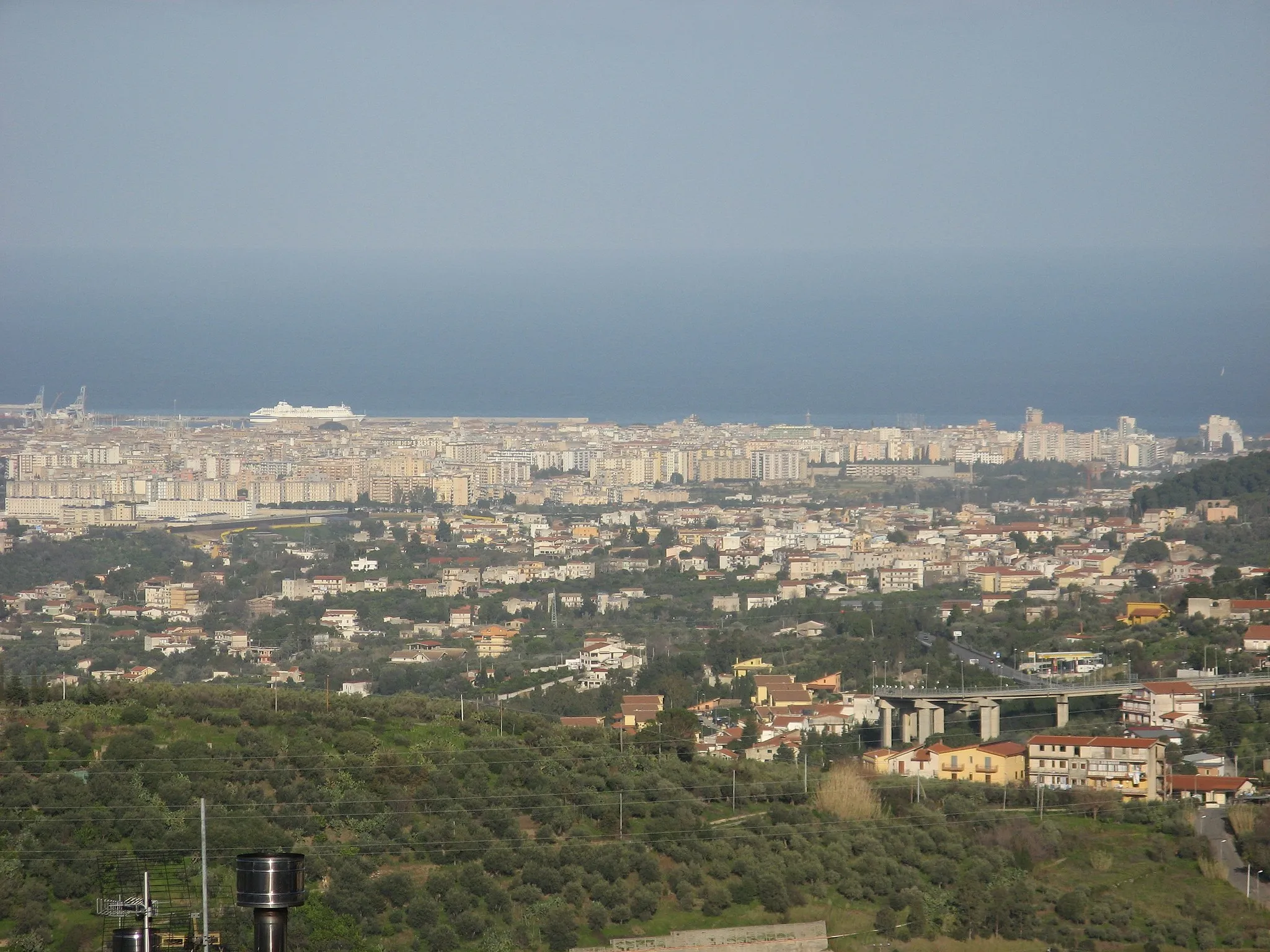Photo showing: Città di Palermo vista da Altofonte