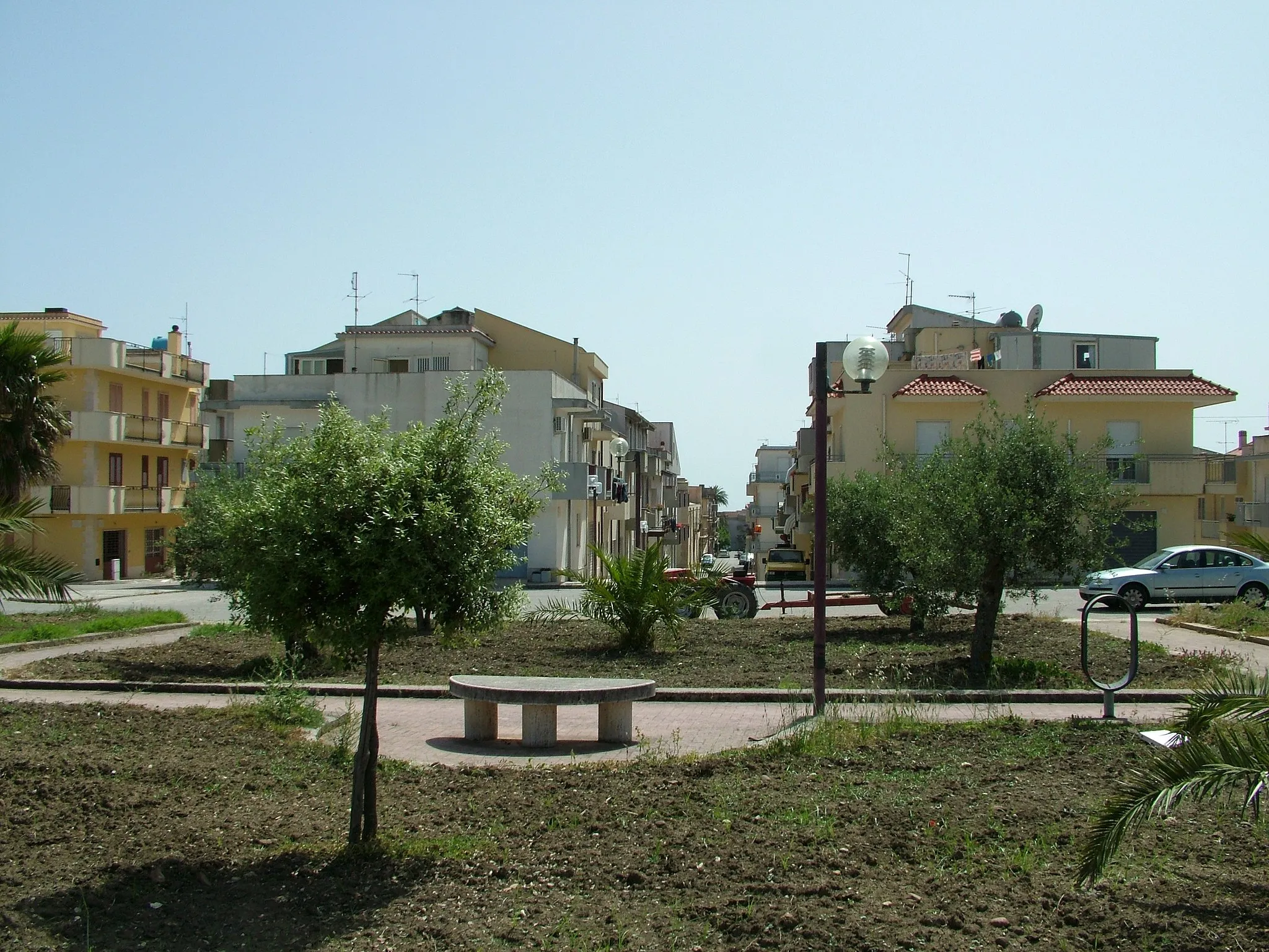 Photo showing: Platz in Santa Ninfa, Sizilien