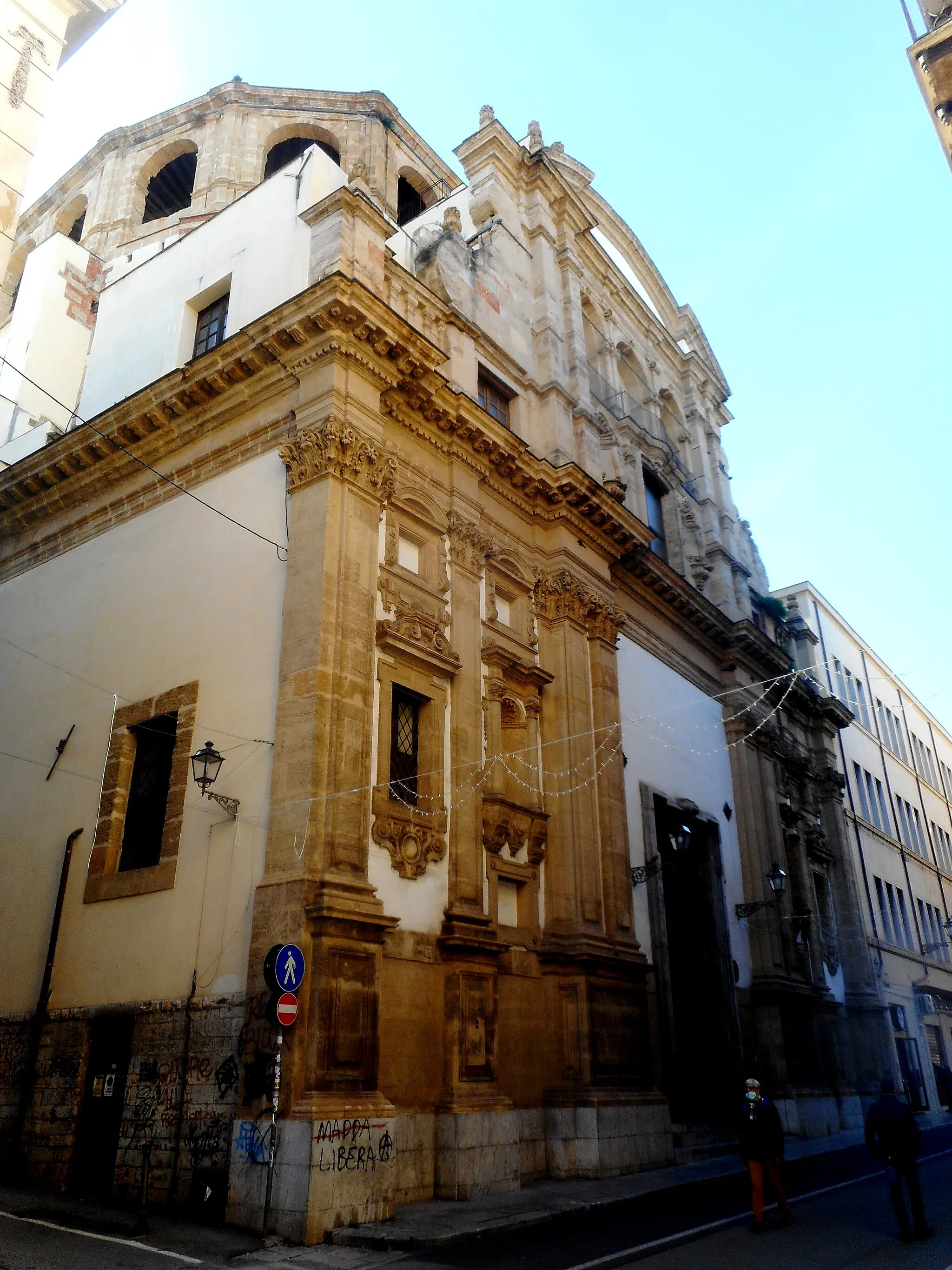 Photo showing: Facciata del Santissimo Salvatore a Palermo