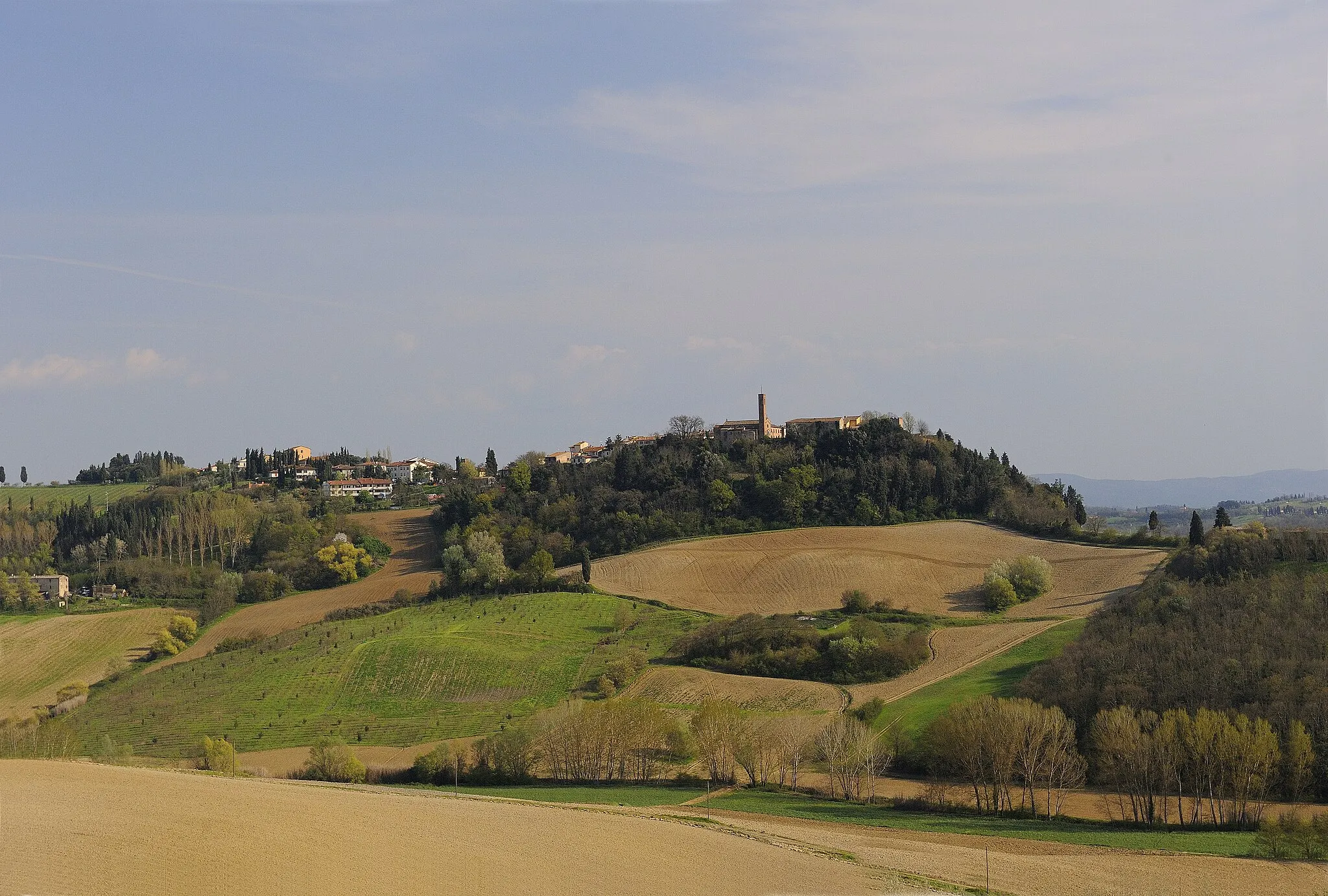 Photo showing: Panorama di Vico d'Elsa (Barberino Val d'Elsa)