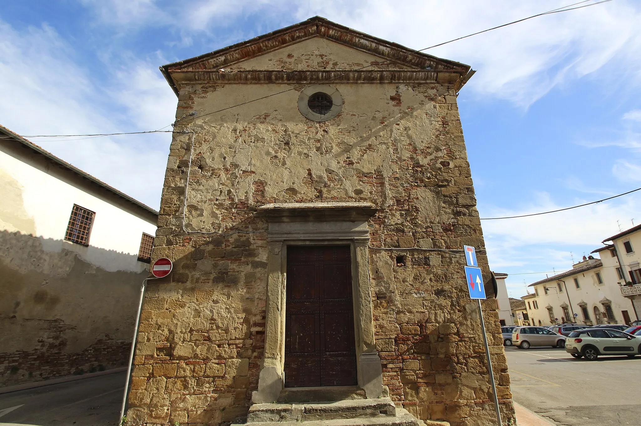 Photo showing: Church of San Bernardo, historical center (Castello) of Vico d'Elsa, hamlet of Barberino Val d'Elsa, Comune in the Metropolitan City of Florence, Tuscany, Italy