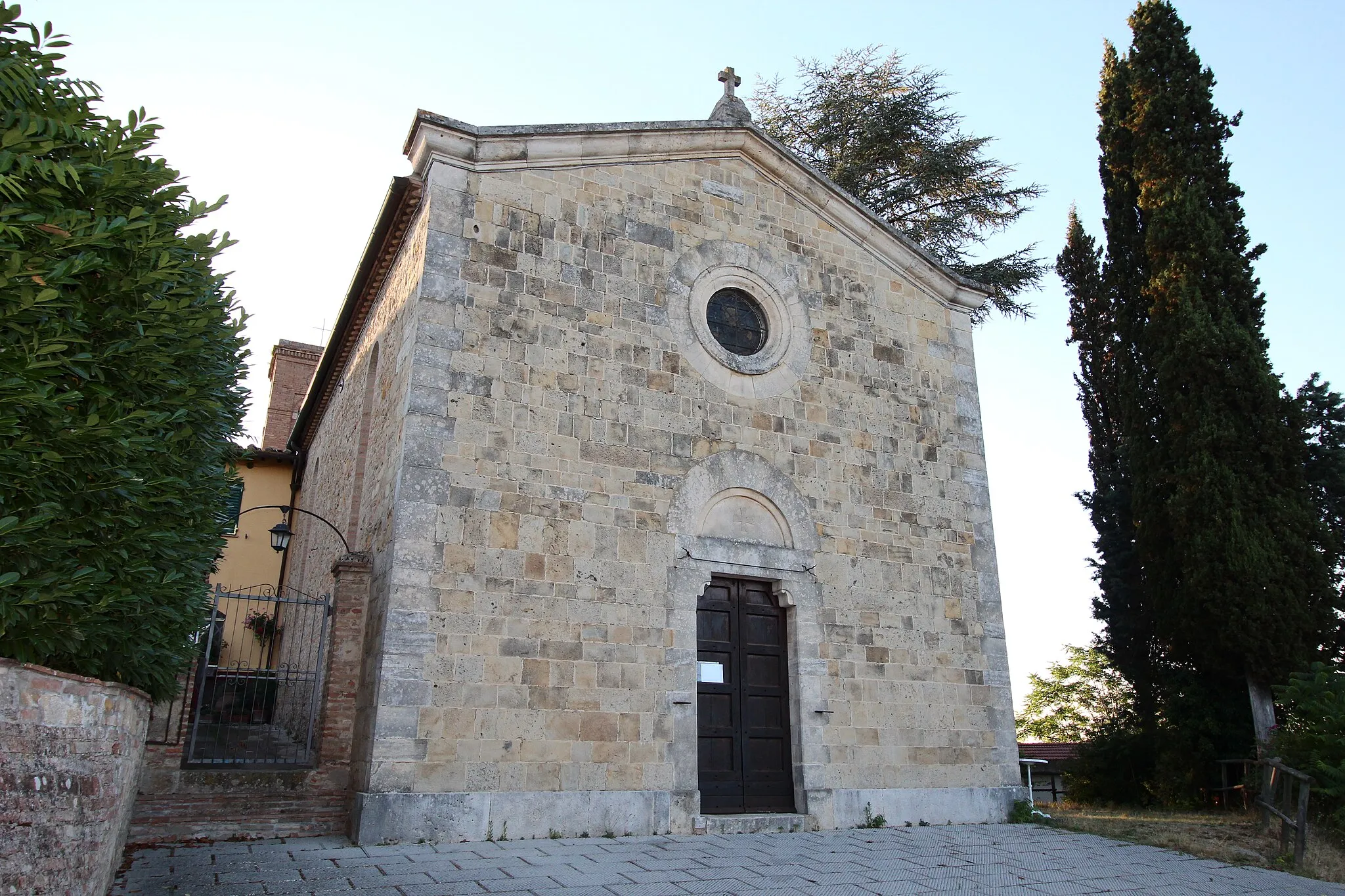 Photo showing: Church San Bartolomeo, Ulignano, hamlet of San Gimignano, Province of Siena, Tuscany, Italy