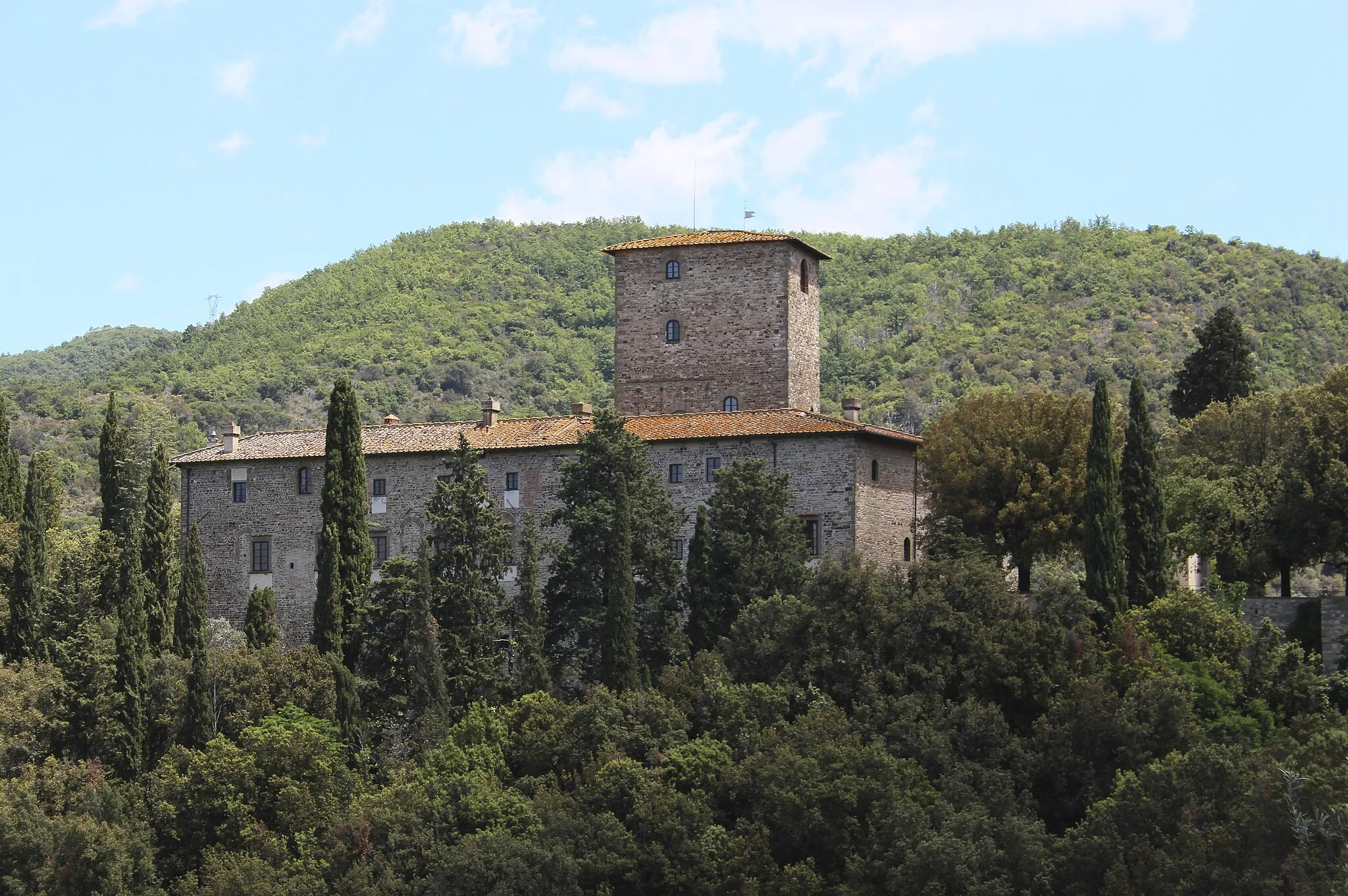 Photo showing: Castle Castello di Mungana, Greve in Chianti, Tuscay, Italy