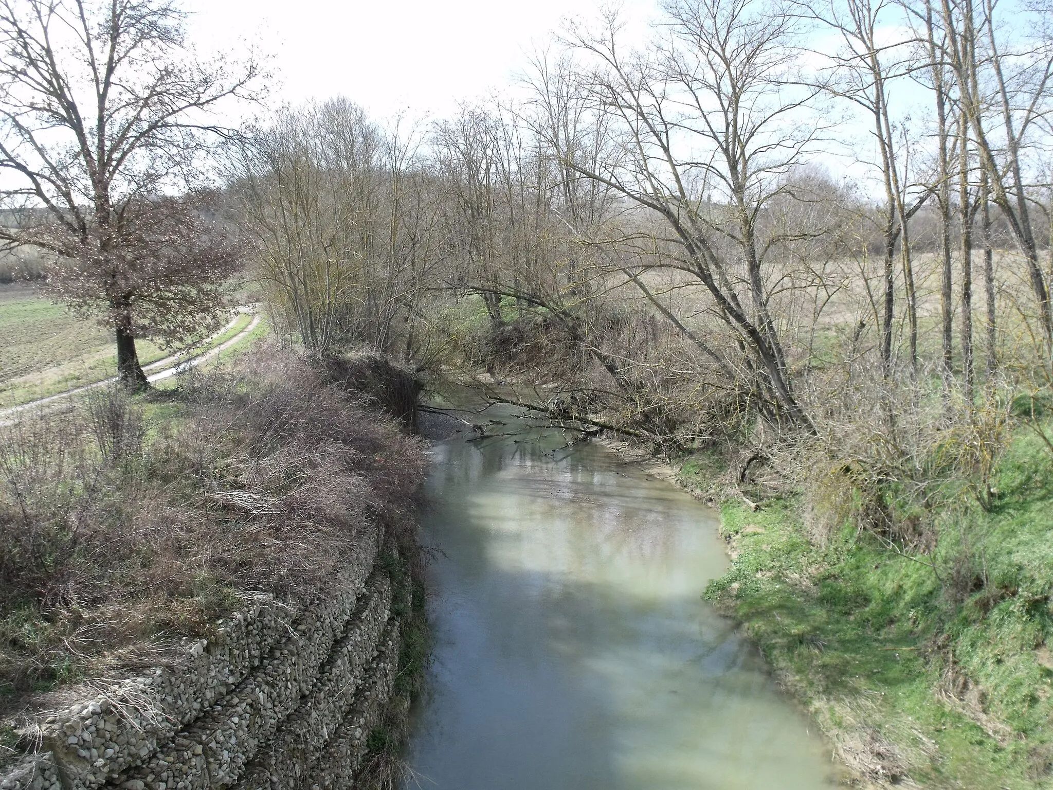 Photo showing: The Tressa River in Siena on the road to Radi (Monteroni d’Arbia), Province of Siena, Tuscany, Italy