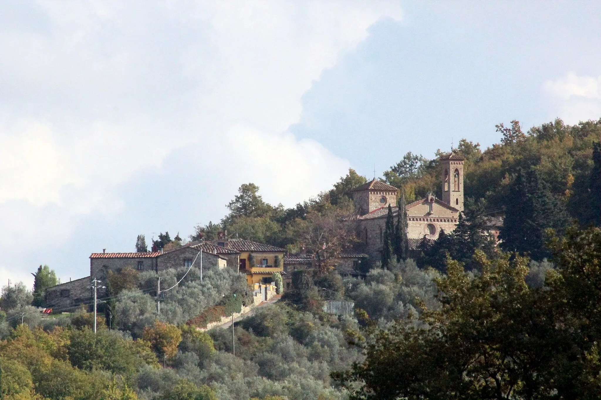 Photo showing: Panorama of Sicelle, Village in the Territory of Castellina in Chianti, Province of Siena, Tuscany, Italy