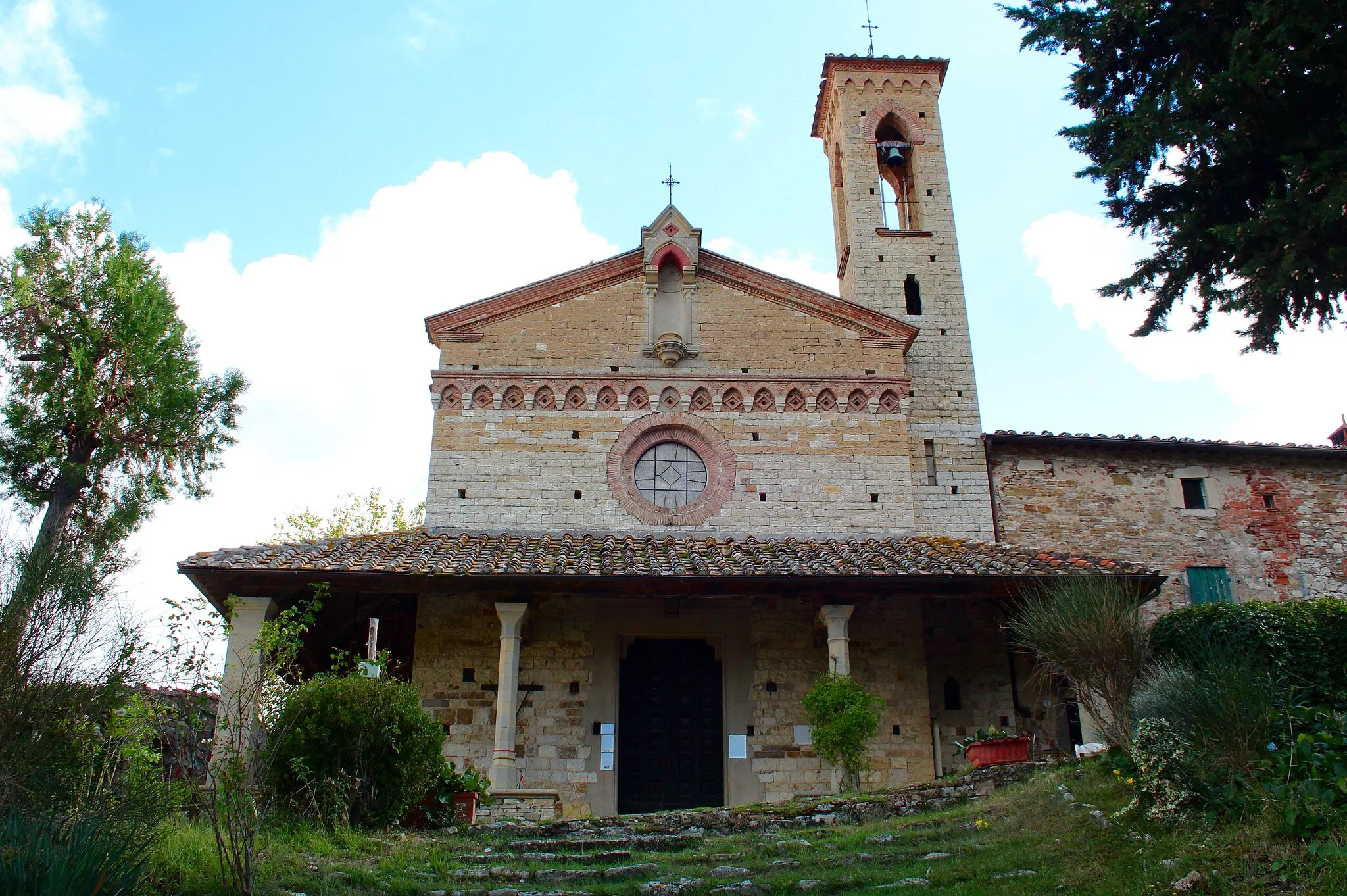 Photo showing: Church San Miniato a Sicelle, Territory of Castellina in Chianti, Province of Siena, Tuscany, Italy