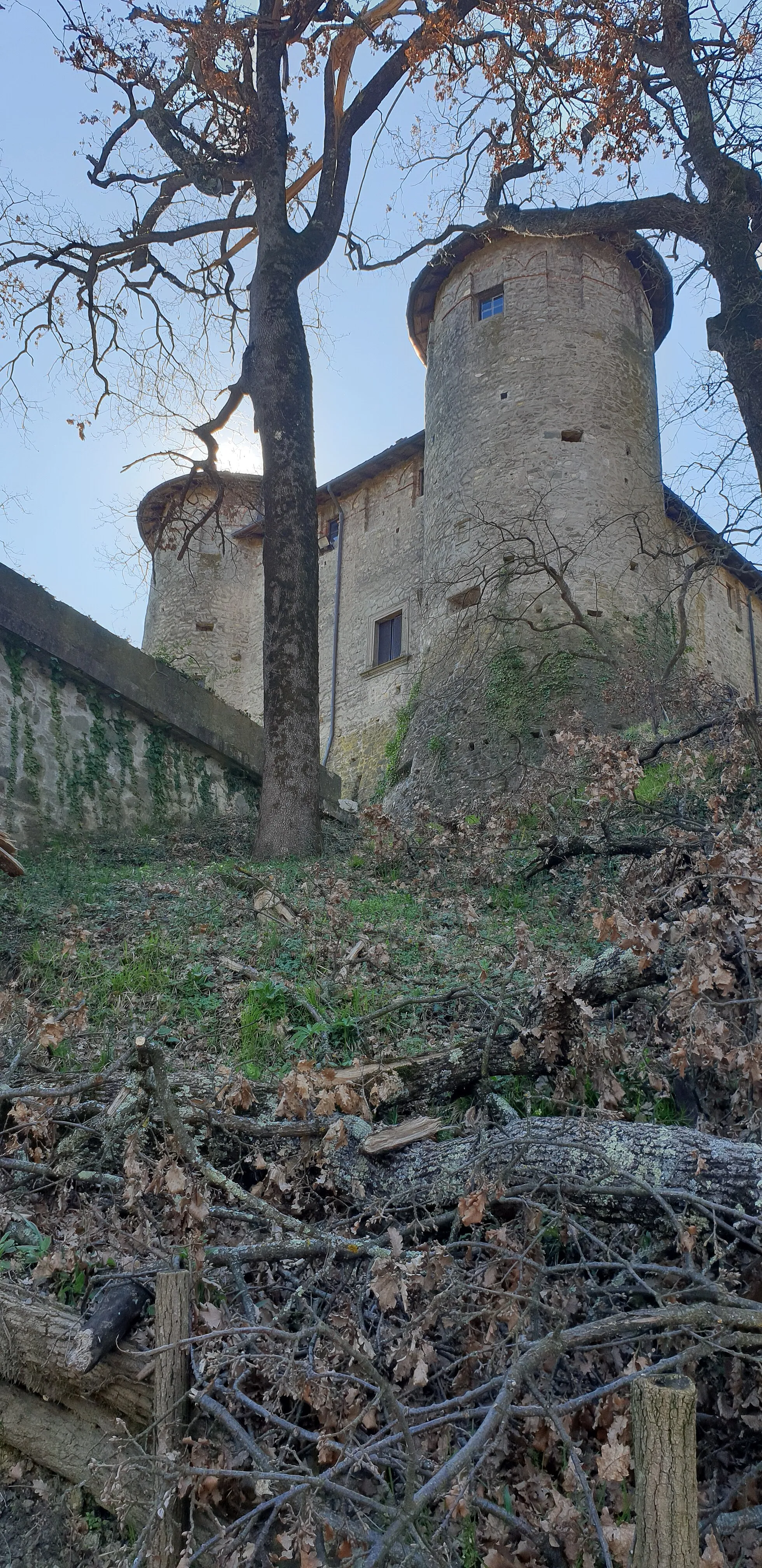 Photo showing: le torri angolari del castello di Monti