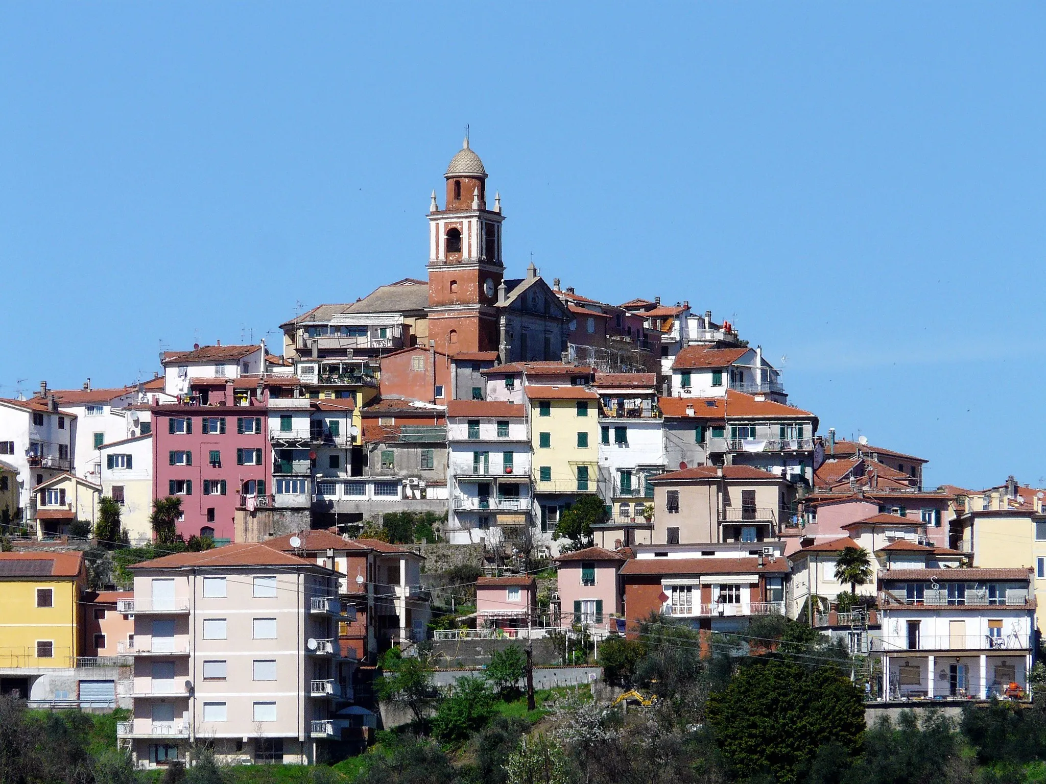 Photo showing: Panorama di Valeriano, Vezzano Ligure, Liguria, Italia