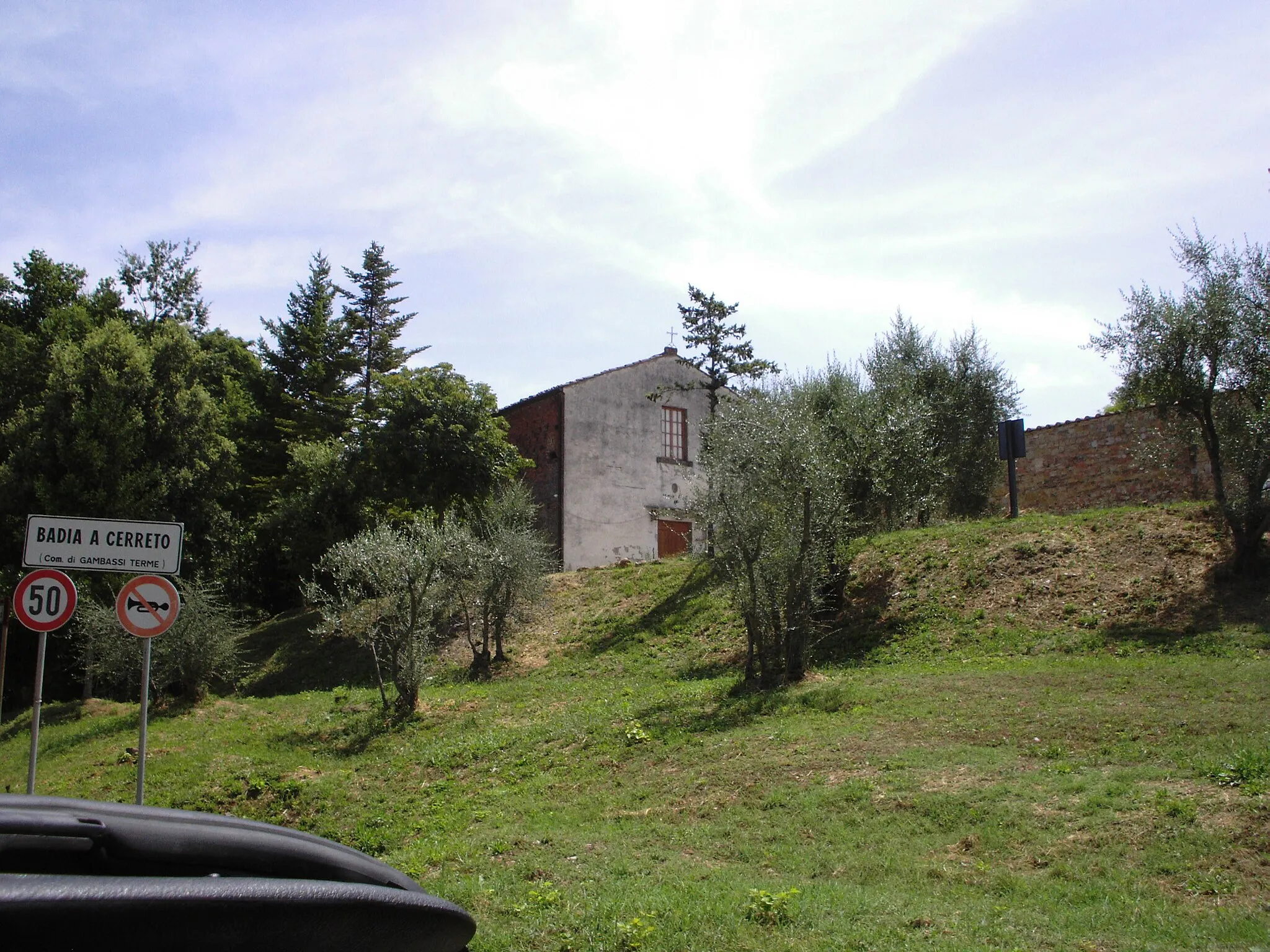 Photo showing: Gambassi Terme, Abbey of St Peter at Cerreto