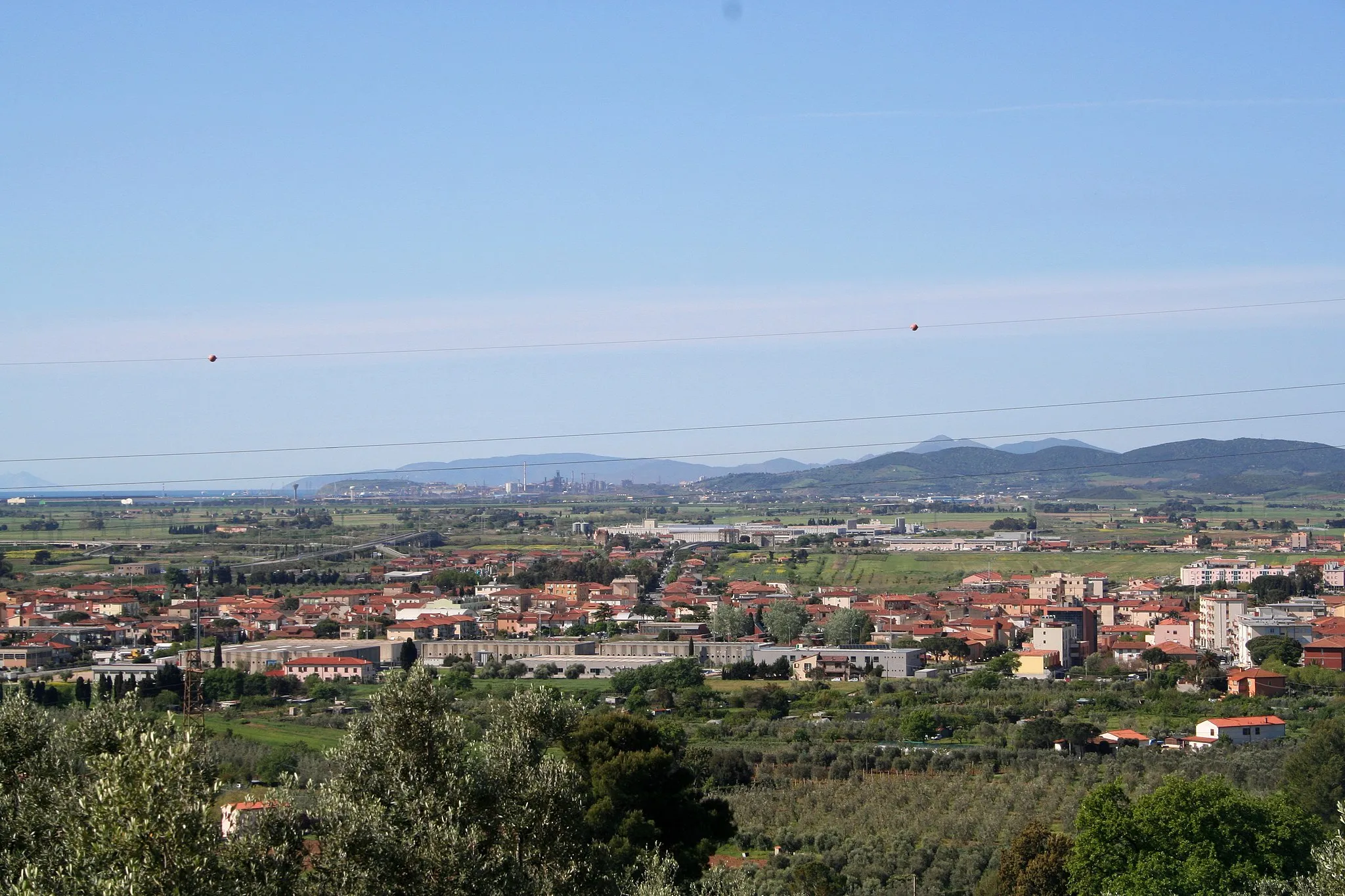 Photo showing: Panorama di it:Venturina, frazione di it:Campiglia Marittima