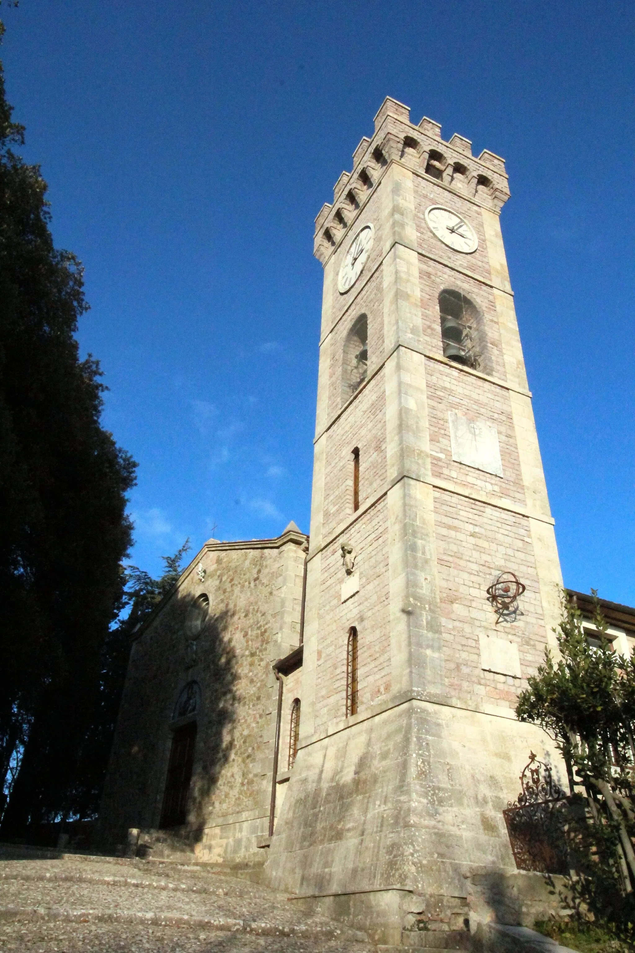 Photo showing: Church San Giovanni Battista, Camporsevoli, Village in the territory of Cetona, Monte Cetona, Province of Siena, Tuscany, Italy