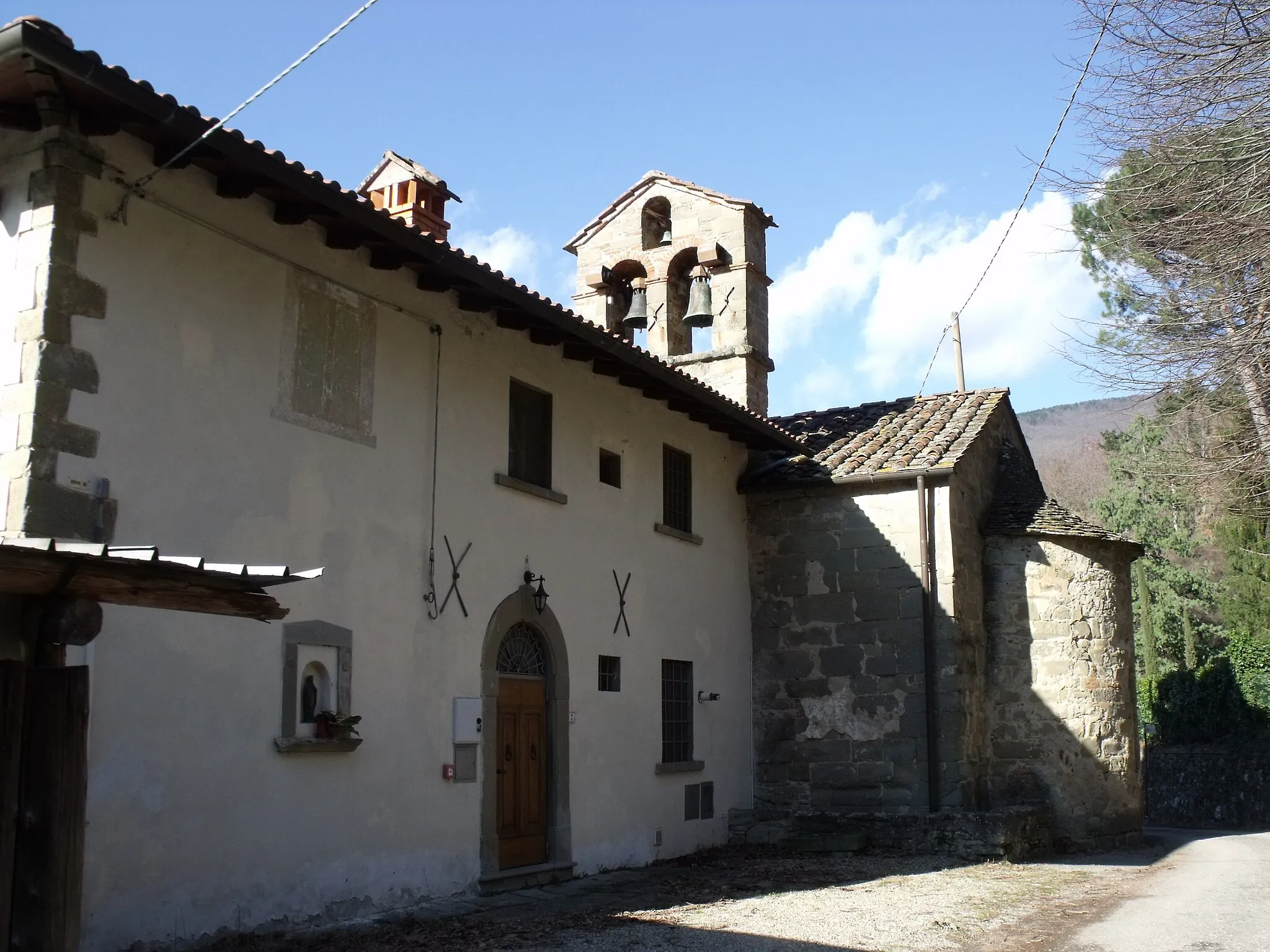 Photo showing: Church of Sant’Elena in Rincine, suburb of Londa, Province Florence, Tuscany, Italy