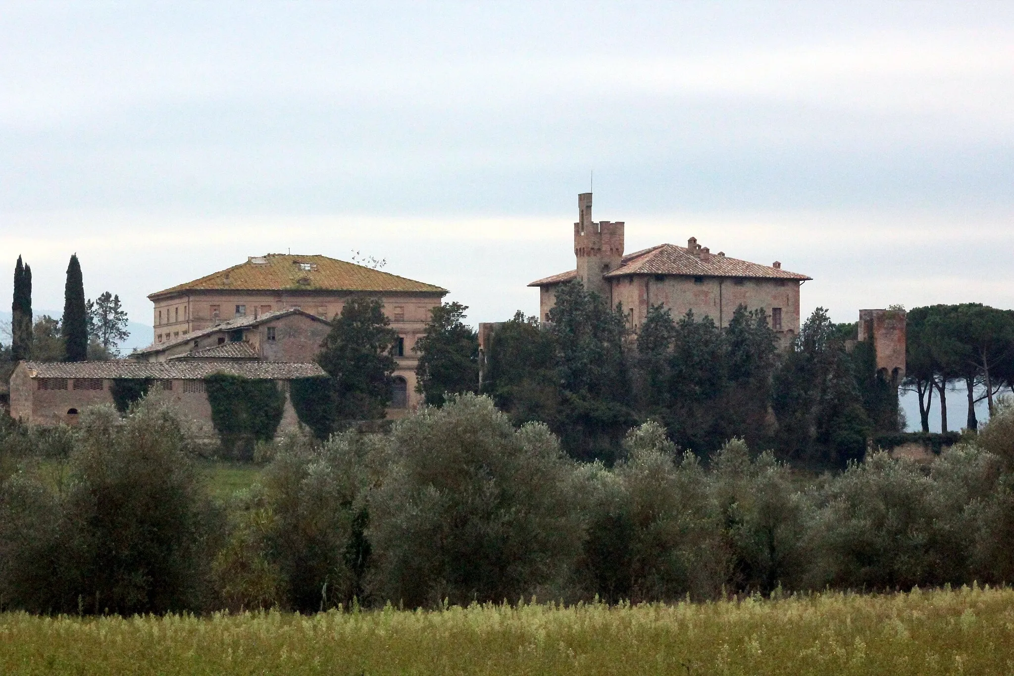 Photo showing: Castle Castello di Bibbiano, situated in Bibbiano, hamlet of Buonconvento, Province of Siena, Tuscany, Italy