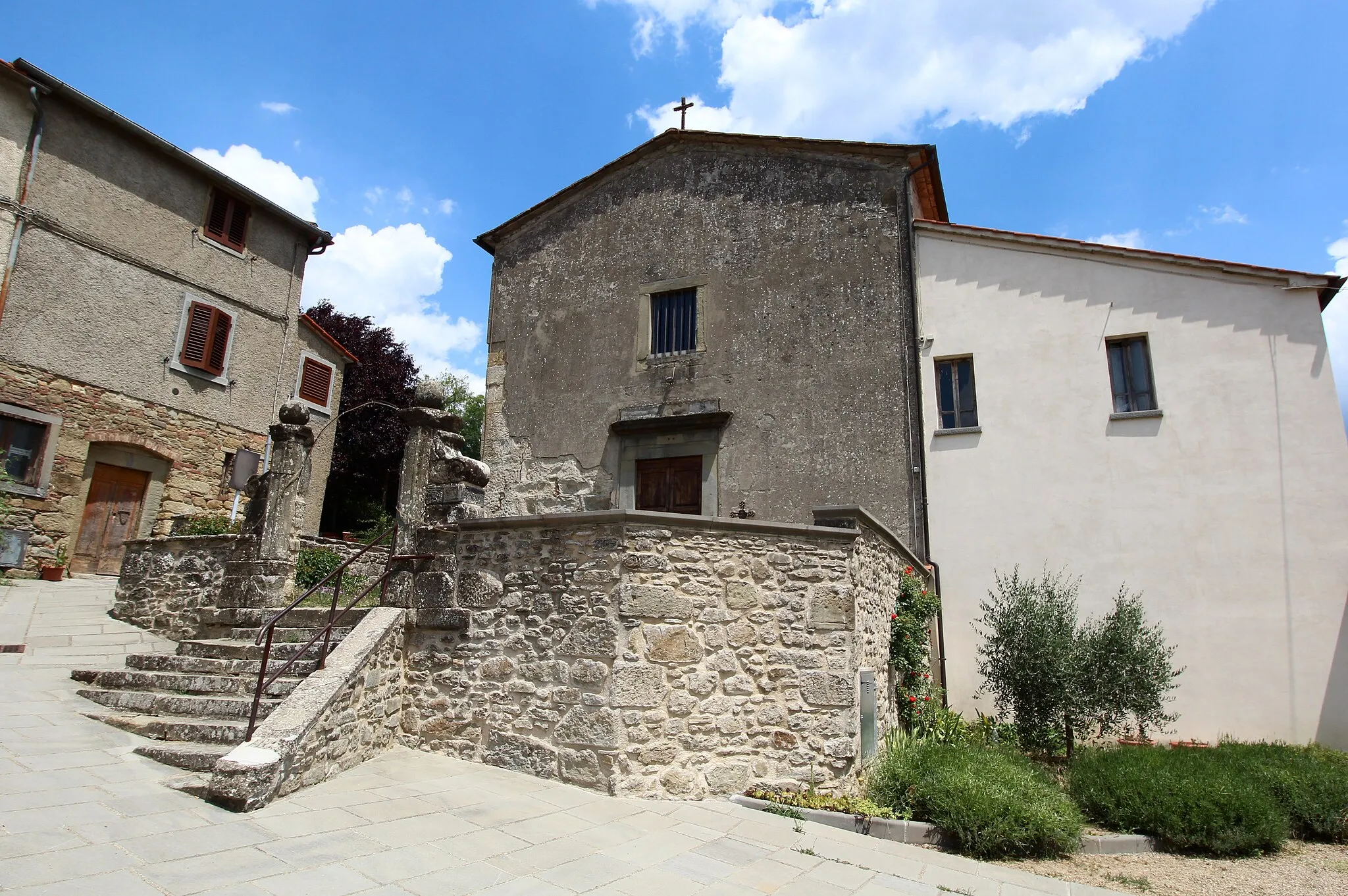 Photo showing: Church Sant'Eleuterio, Salutio, hamlet of Castel Focognano, Province of Arezzo, Tuscany, Italy
