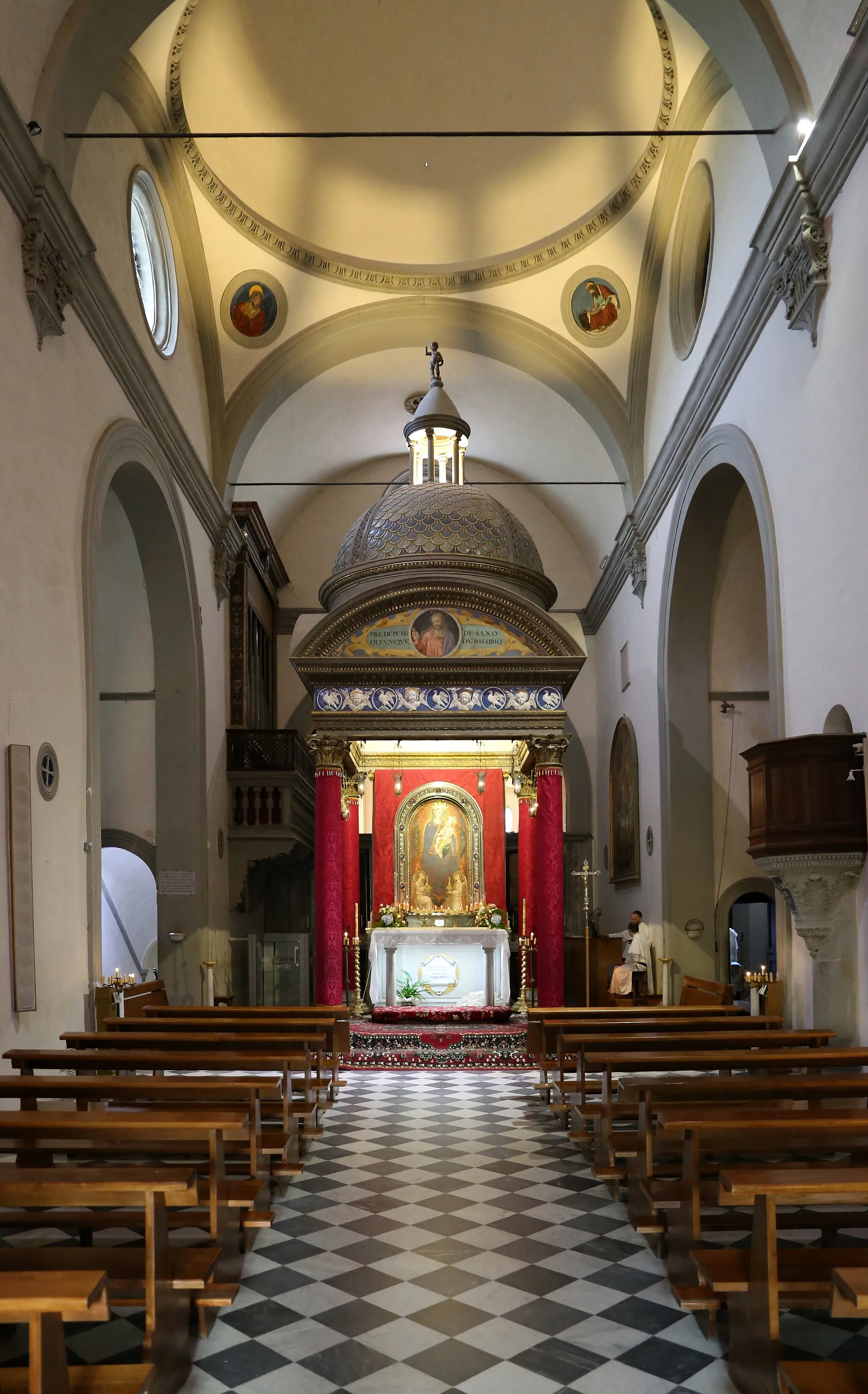 Photo showing: Santa Maria del Sasso (Bibbiena) - Church interior