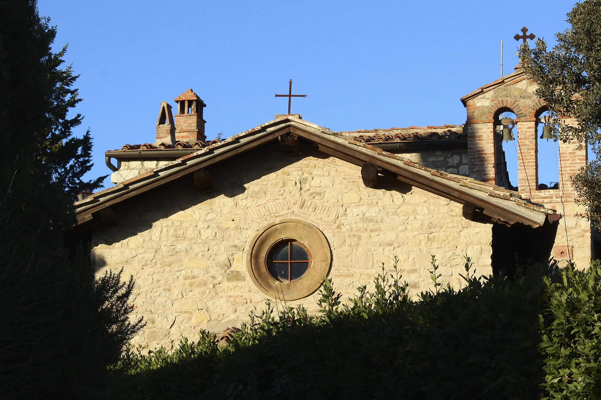 Photo showing: Church of San Michele, Colle Petroso, hamlet of Radda in Chianti, Province of Siena, Tuscany, Italy