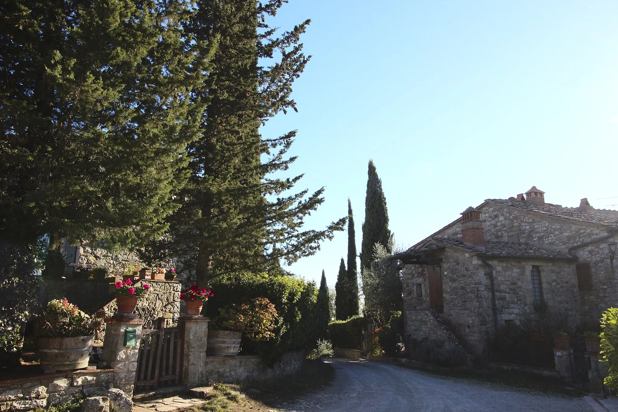 Photo showing: Colle Petroso (also Collepetroso), hamlet of Radda in Chianti, Province of Siena, Tuscany, Italy