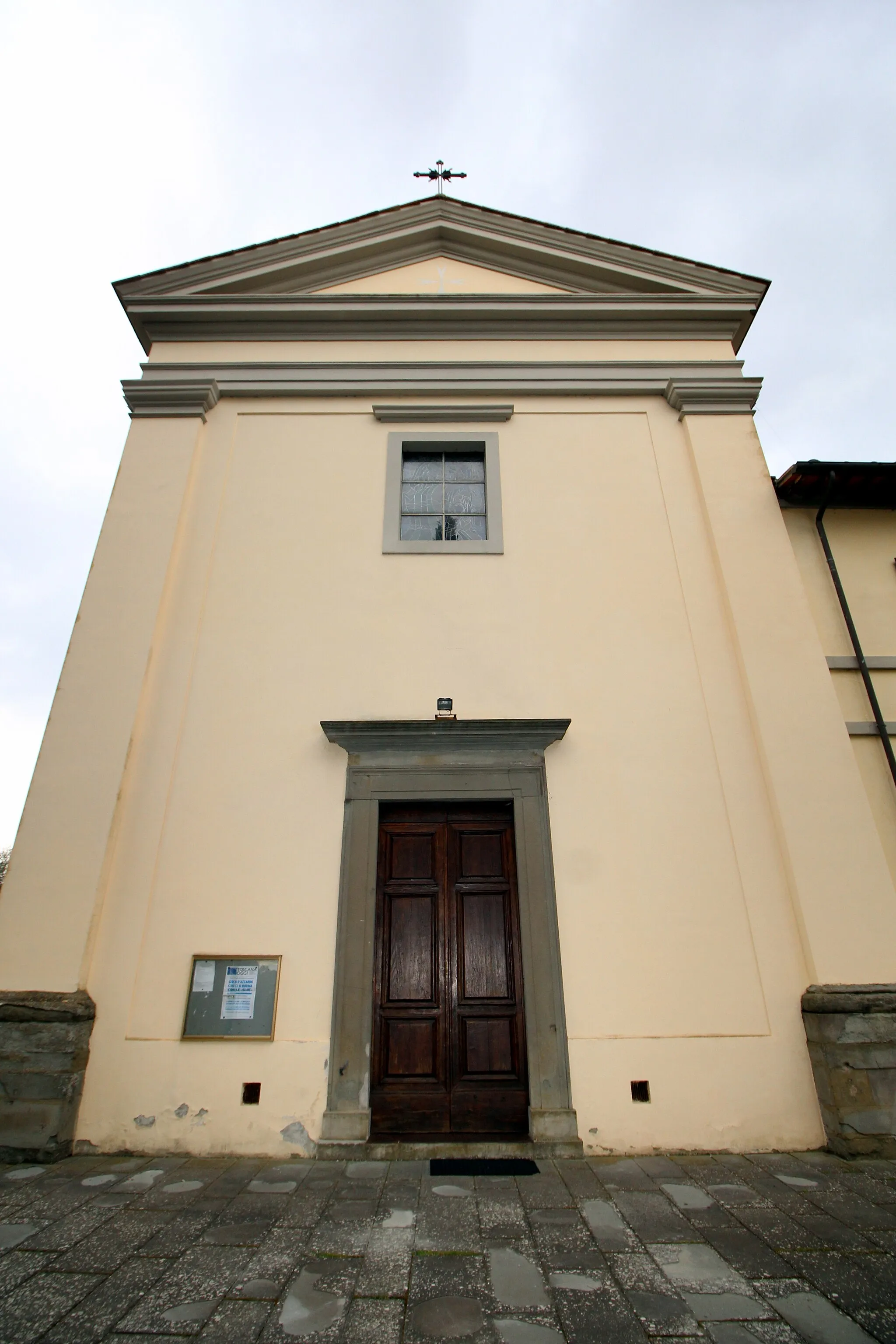 Photo showing: Church San Giovanni Battista in Brolio, hamlet of Castiglion Fiorentino, Province of Arezzo, Tuscany, Italy