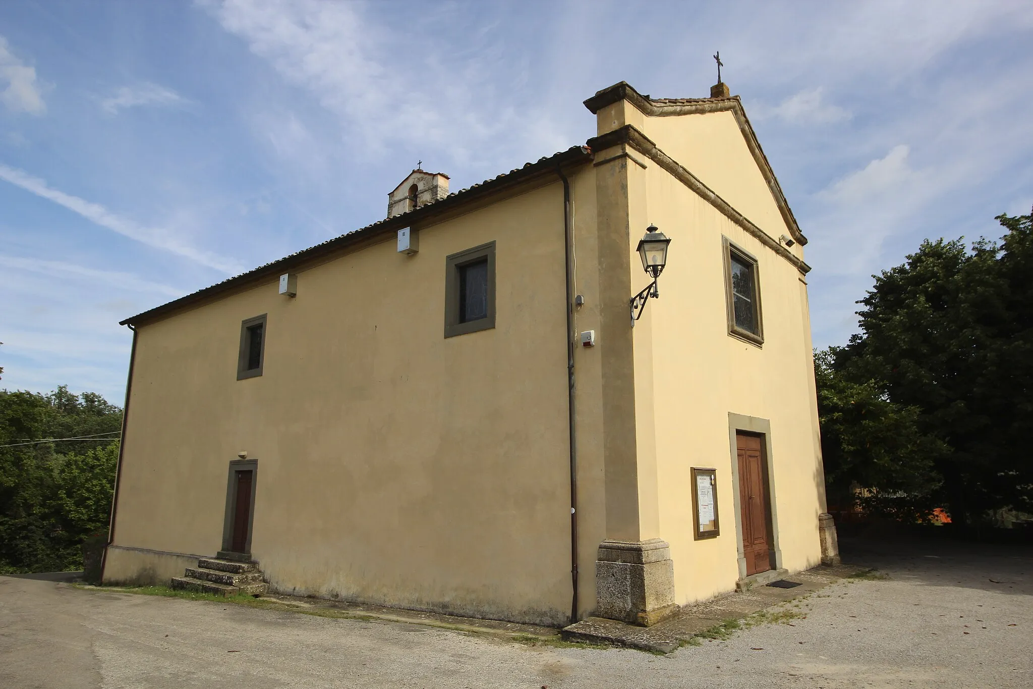 Photo showing: Church San Bartolomeo, Pergo, hamlet of Cortona, Province of Arezzo, Tuscany, Italy