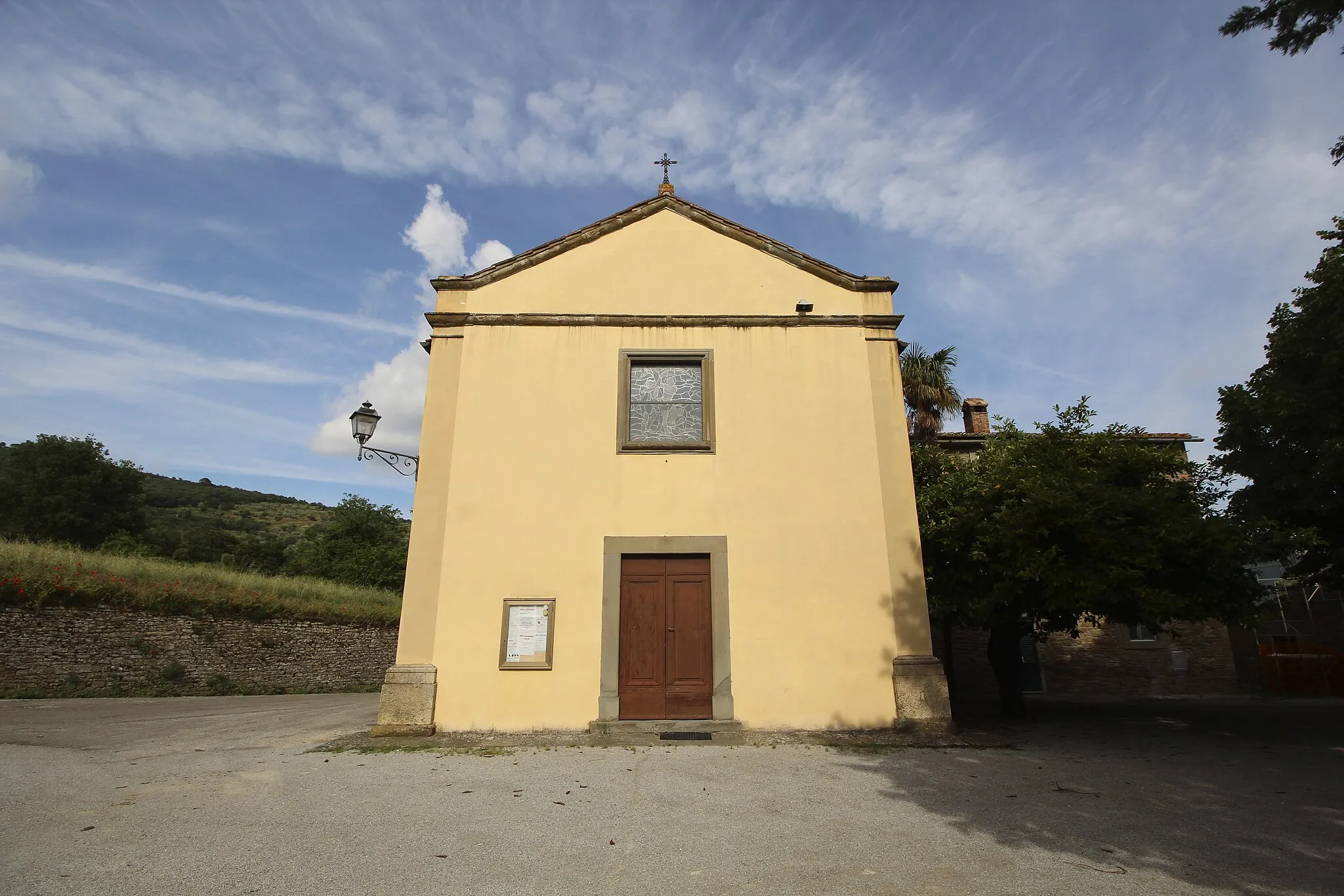 Photo showing: Church San Bartolomeo, Pergo, hamlet of Cortona, Province of Arezzo, Tuscany, Italy