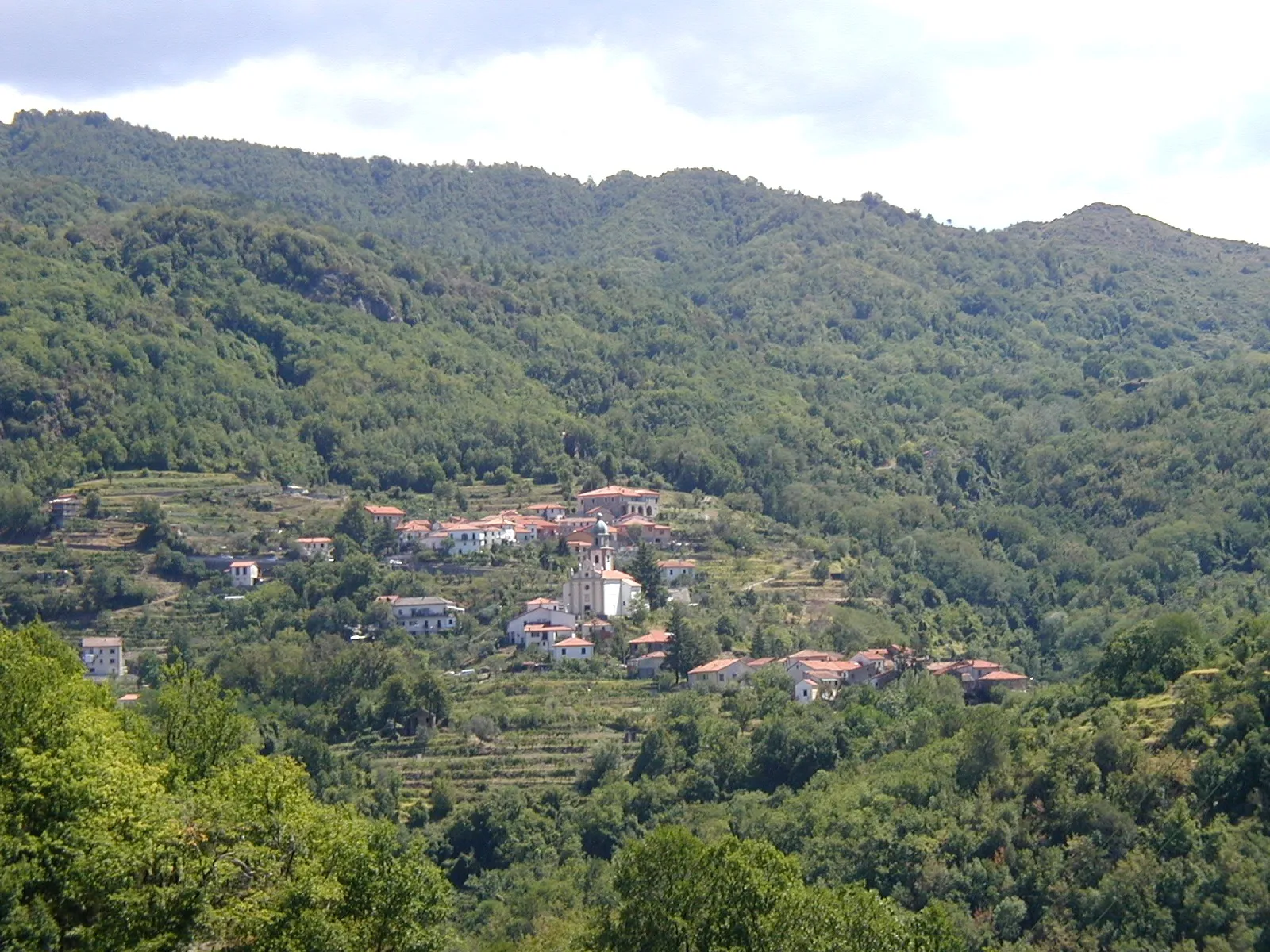 Photo showing: Panorama of Veppo (Rocchetta di Vara, Italy)