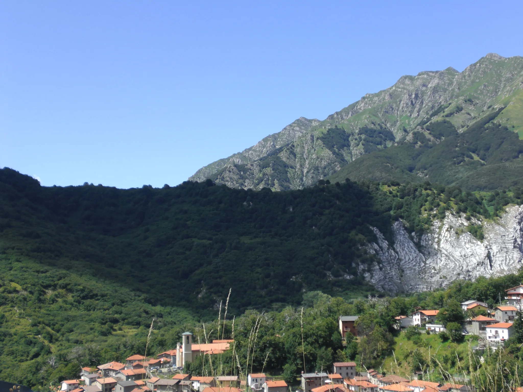 Photo showing: Panoramica del borgo di Sassalbo da Ca' Giannino.
