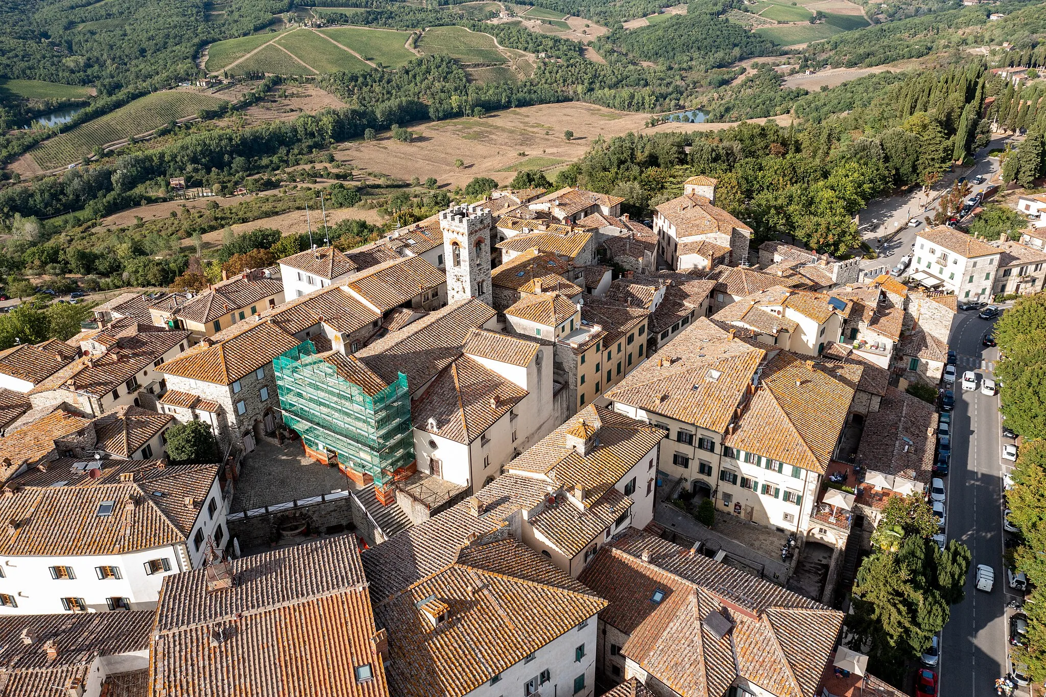 Photo showing: Blick über die Altstadt Radda in Chianti, Sept. 2021