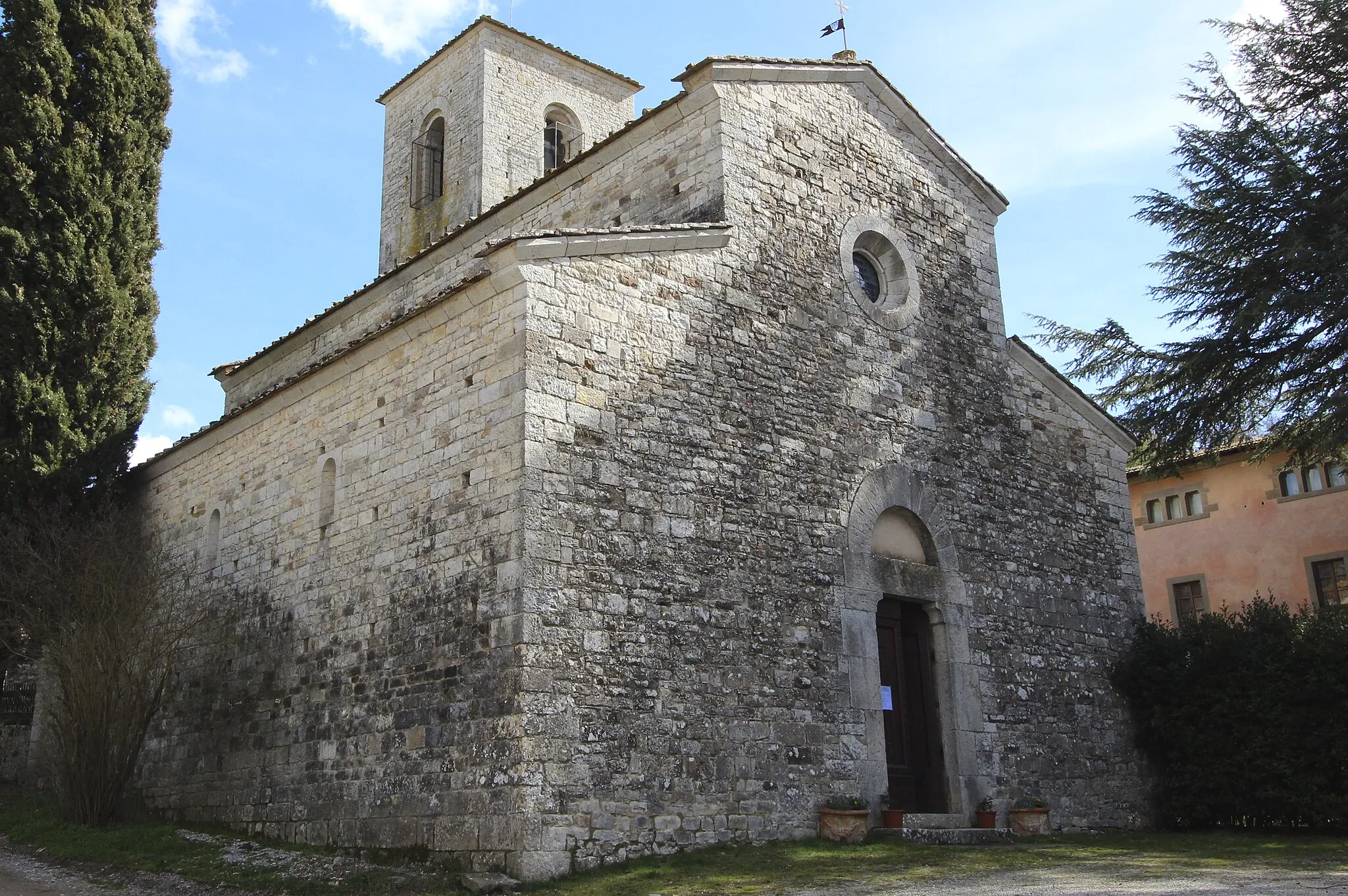Photo showing: Church San Giusto in Salcio, territory of Gaiole in Chianti, Province of Siena, Tuscany, Italy