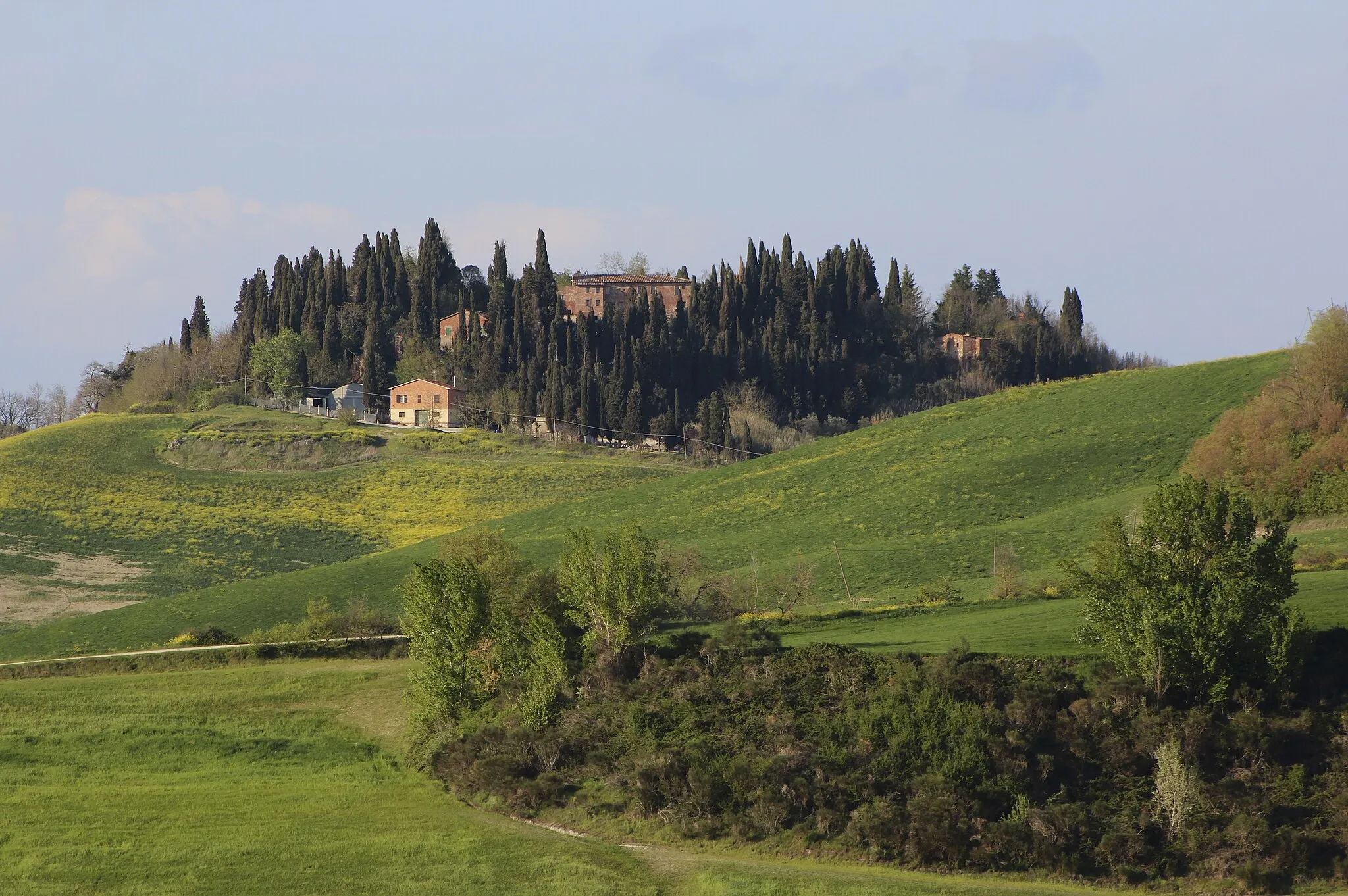 Photo showing: Monte Sante Marie, hamlet of Asciano, Province of Siena, Tuscany, Italy
