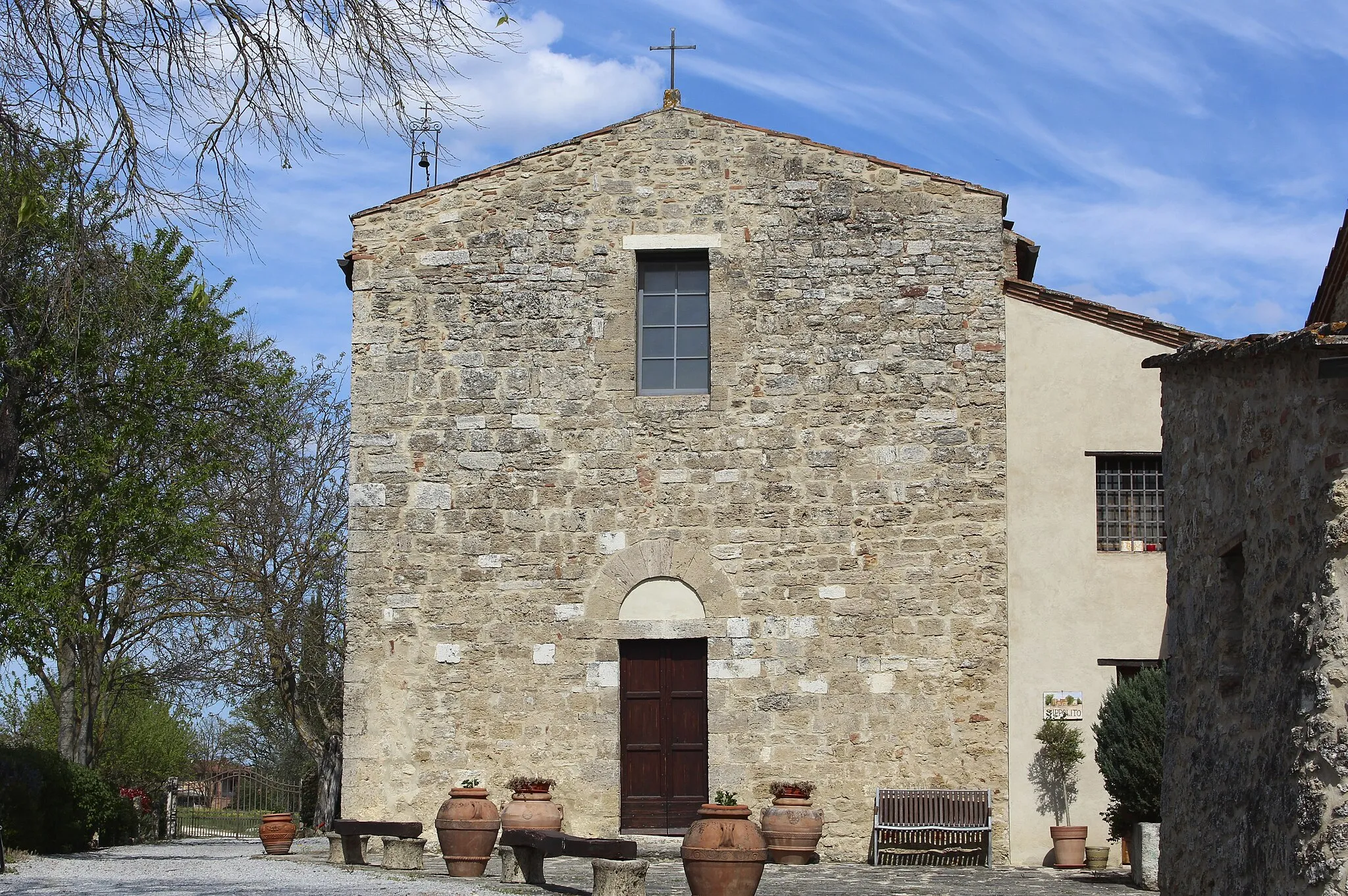 Photo showing: Church Sant'Ippolito, Asciano, Province of Siena, Tuscany, Italy