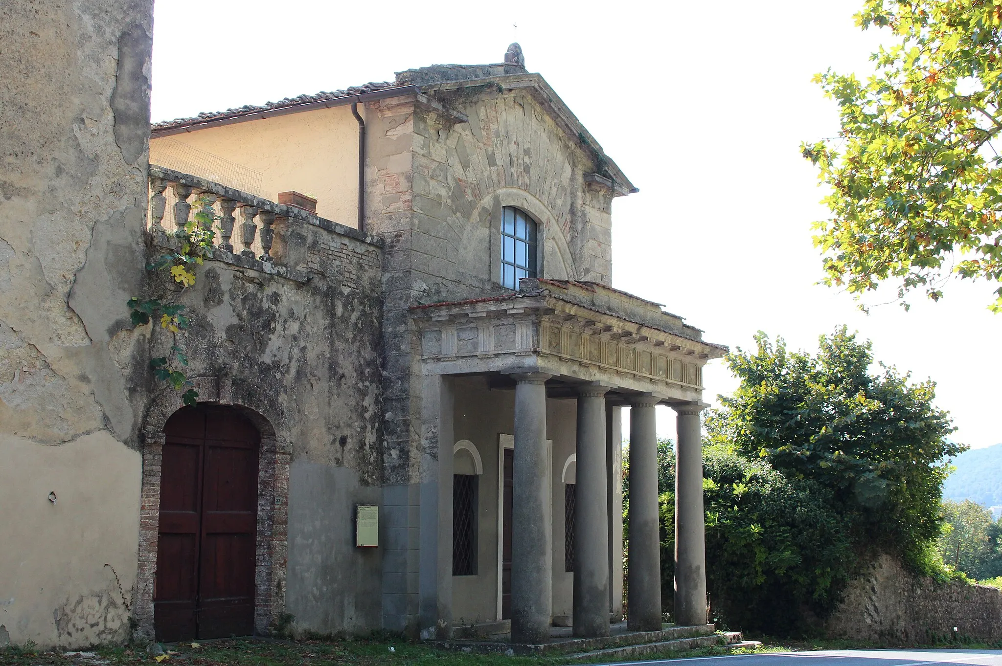 Photo showing: Church / chapel Cappella della Fattoria di Malignano, hamlet of Sovicille, Province of Siena, Tuscany, Italy.