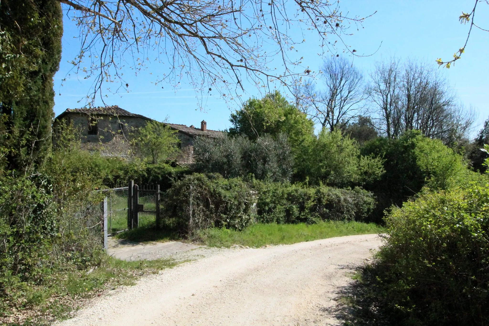 Photo showing: Recenza, village in the territory of Sovicille, Montagnola Senese, Province of Siena, Tuscany, Italy