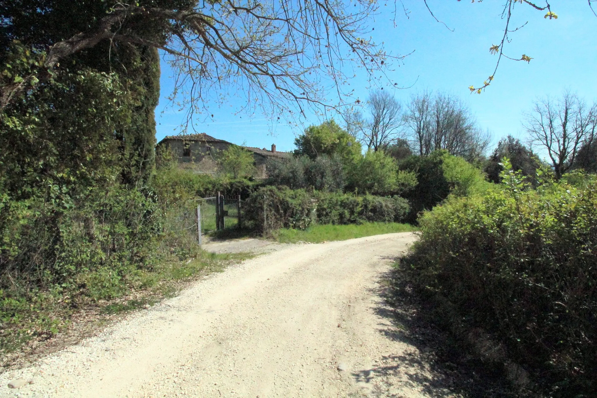 Photo showing: Recenza, village in the territory of Sovicille, Montagnola Senese, Province of Siena, Tuscany, Italy