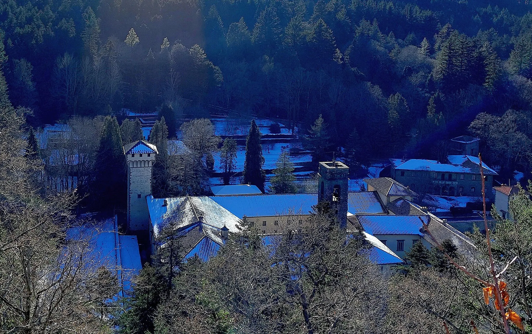 Photo showing: Vallombrosa Abbey seen from Paradisino