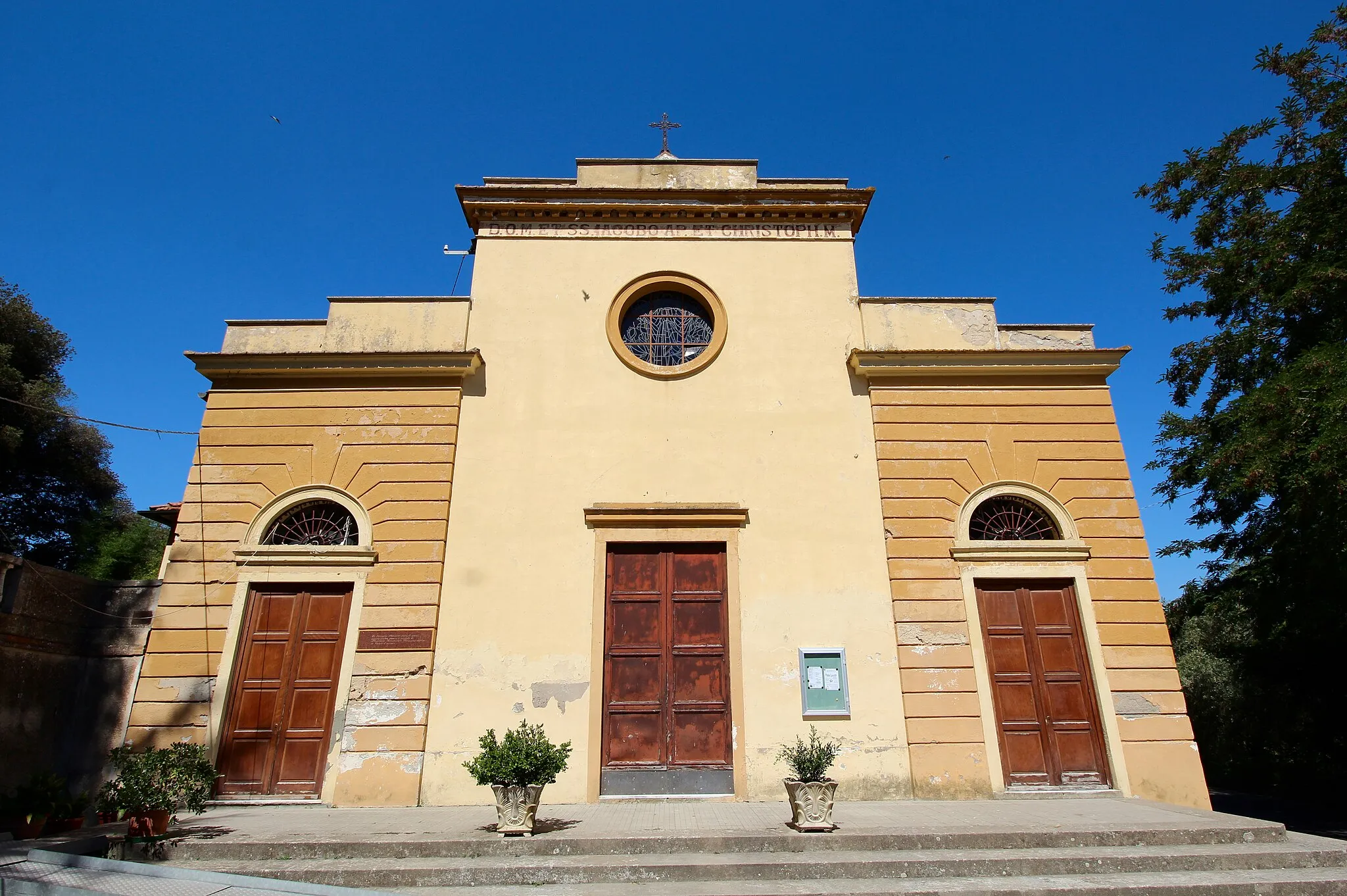 Photo showing: Church Santi Jacopo e Cristoforo, Tripalle, hamlet of Crespina Lorenzana, Province of Pisa, Tuscany, Italy