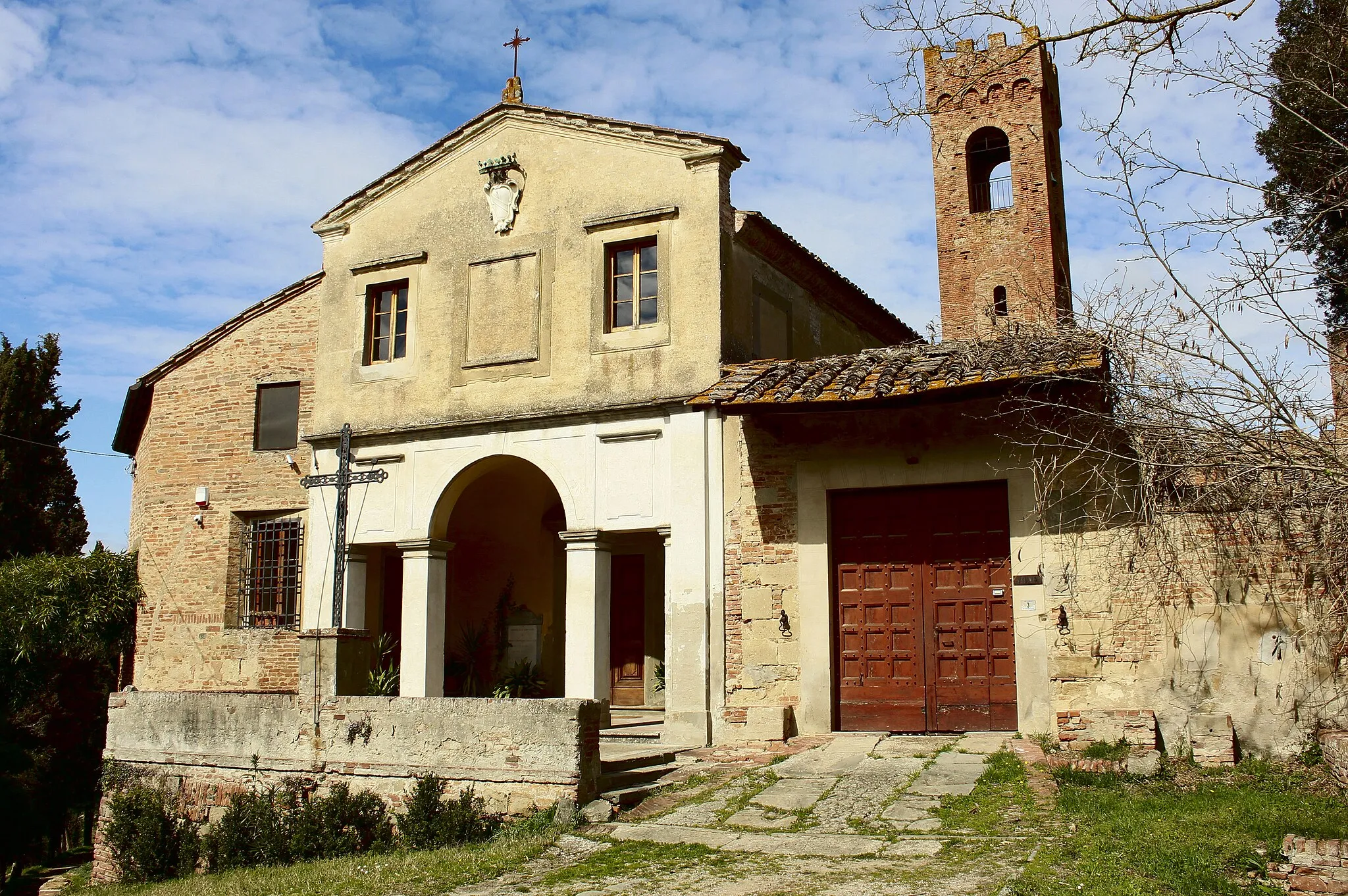 Photo showing: church Santa Lucia, Montebicchieri, La Serra, hamlet of San Miniato, Province of Pisa, Tuscany, Italy