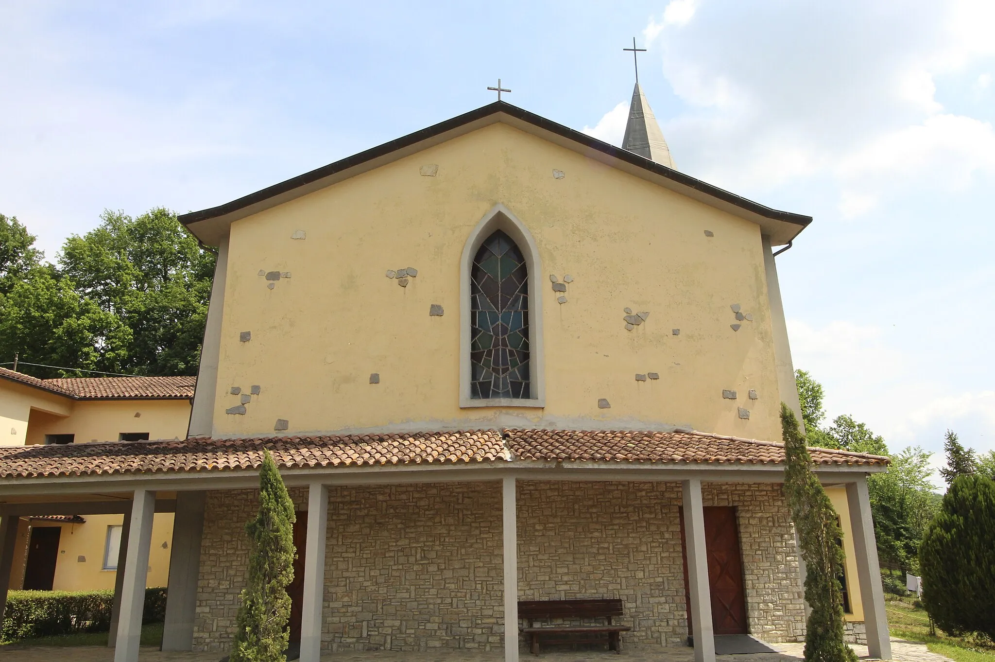 Photo showing: Church San Leone Magno (Leo I.), San Leo Bastia, hamlet of Città di Castello, Umbria, Italy