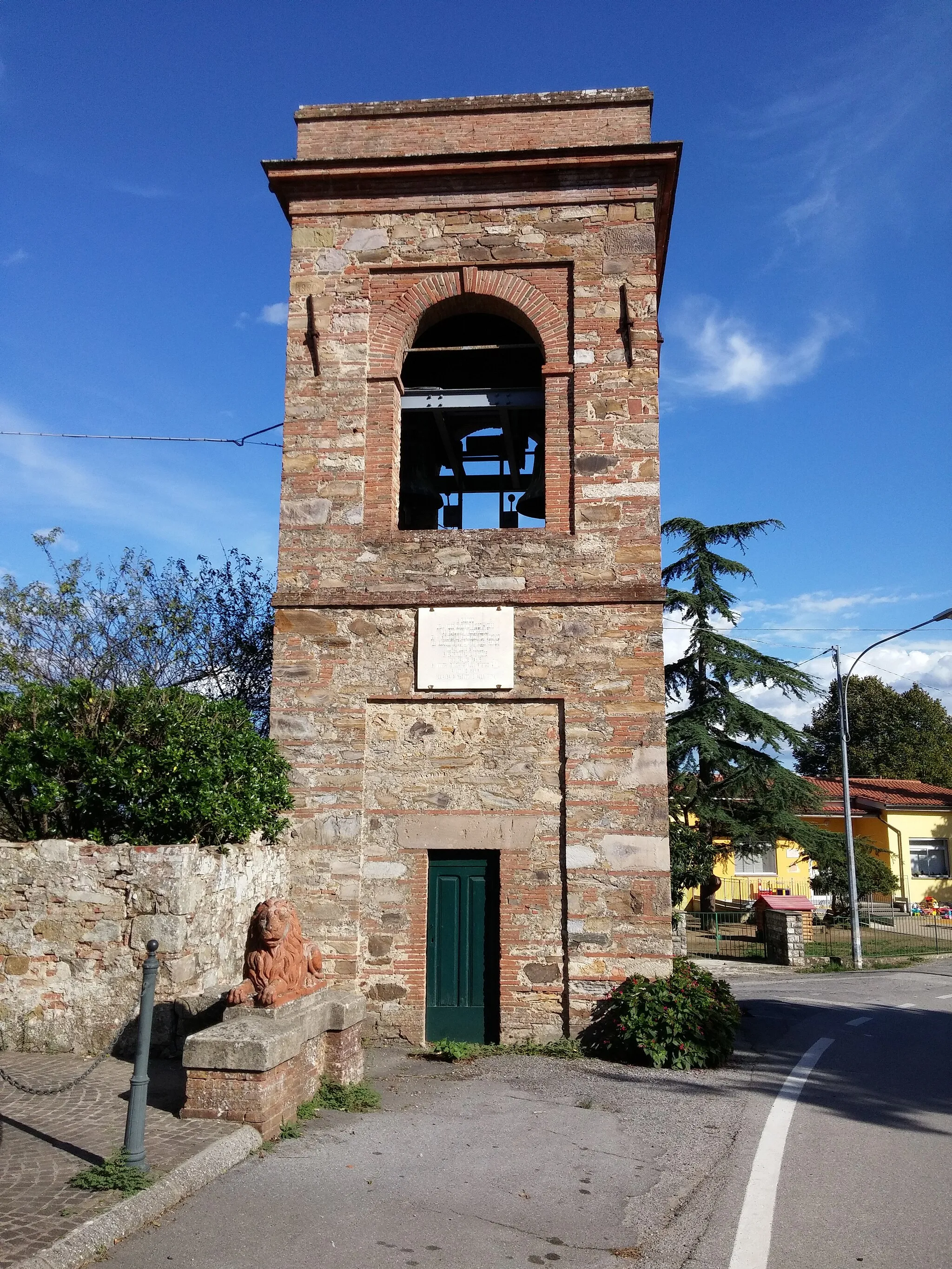 Photo showing: Church steeple of Colognora di Cómpito - Capannori - Lucca - Italia