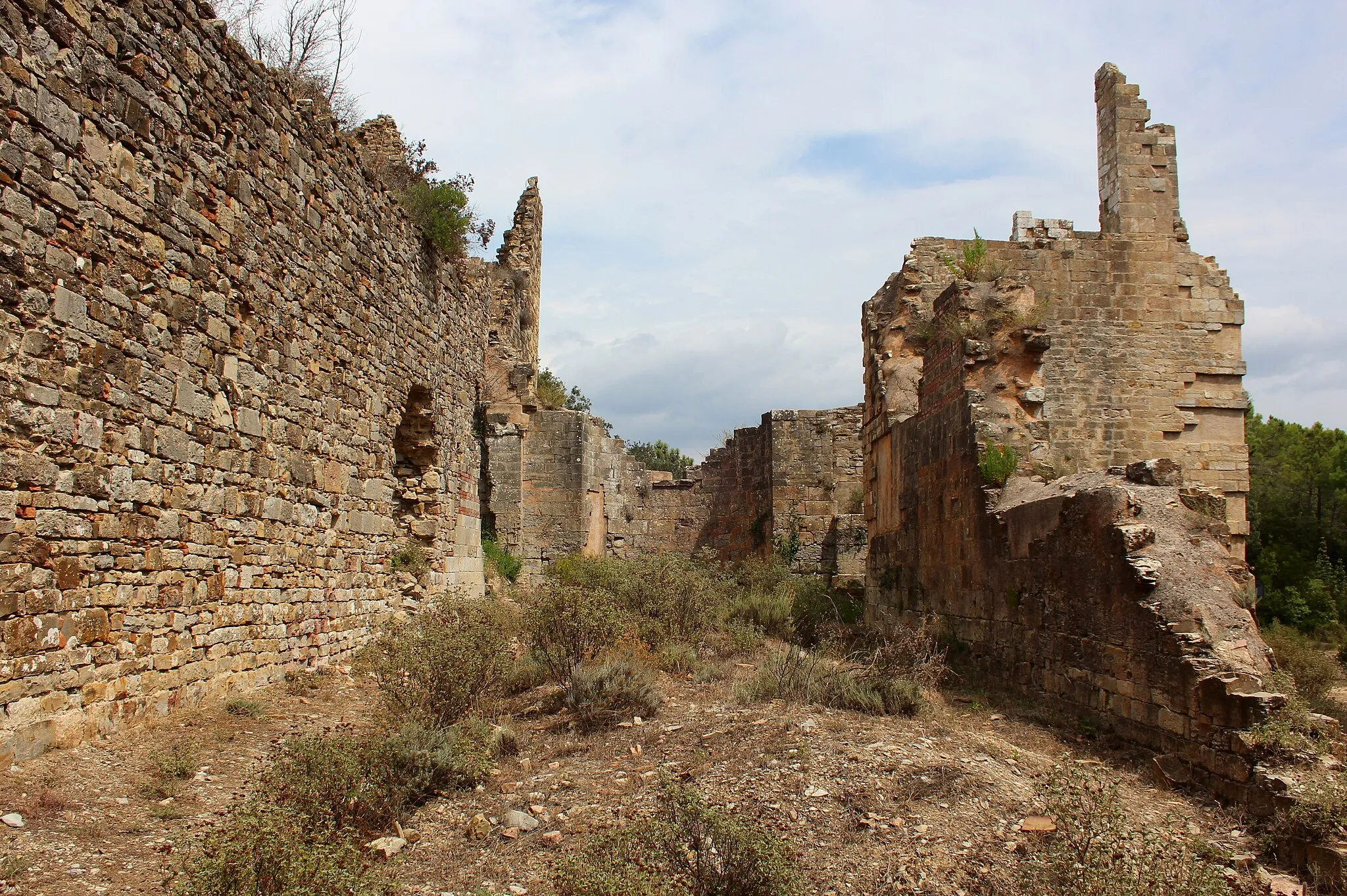 Photo showing: church and monastery ruin San Pietro in Palazzuolo, Poggia a Badia, Monteverdi Marittimo, Province of Pisa, Tuscany, Italy