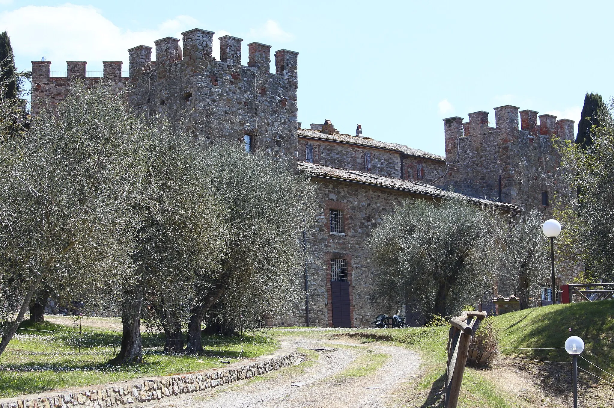Photo showing: Castle Castello di Modanella, Modanella, hamlet of Rapolano Terme, Province of Siena, Tuscany, Italy