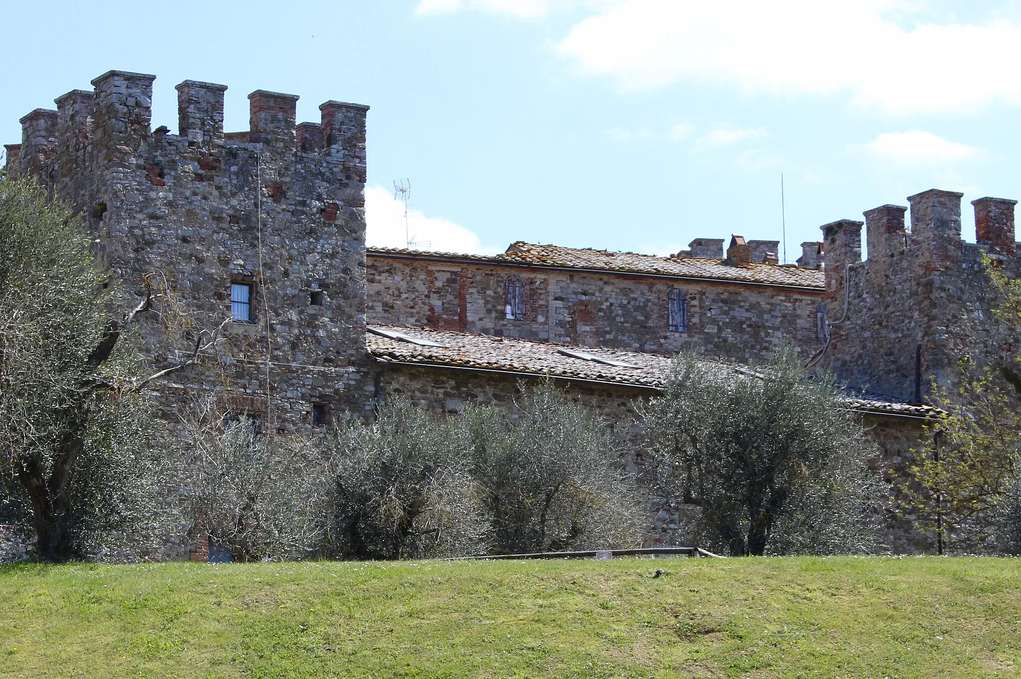 Photo showing: Castle Castello di Modanella, Modanella, hamlet of Rapolano Terme, Province of Siena, Tuscany, Italy