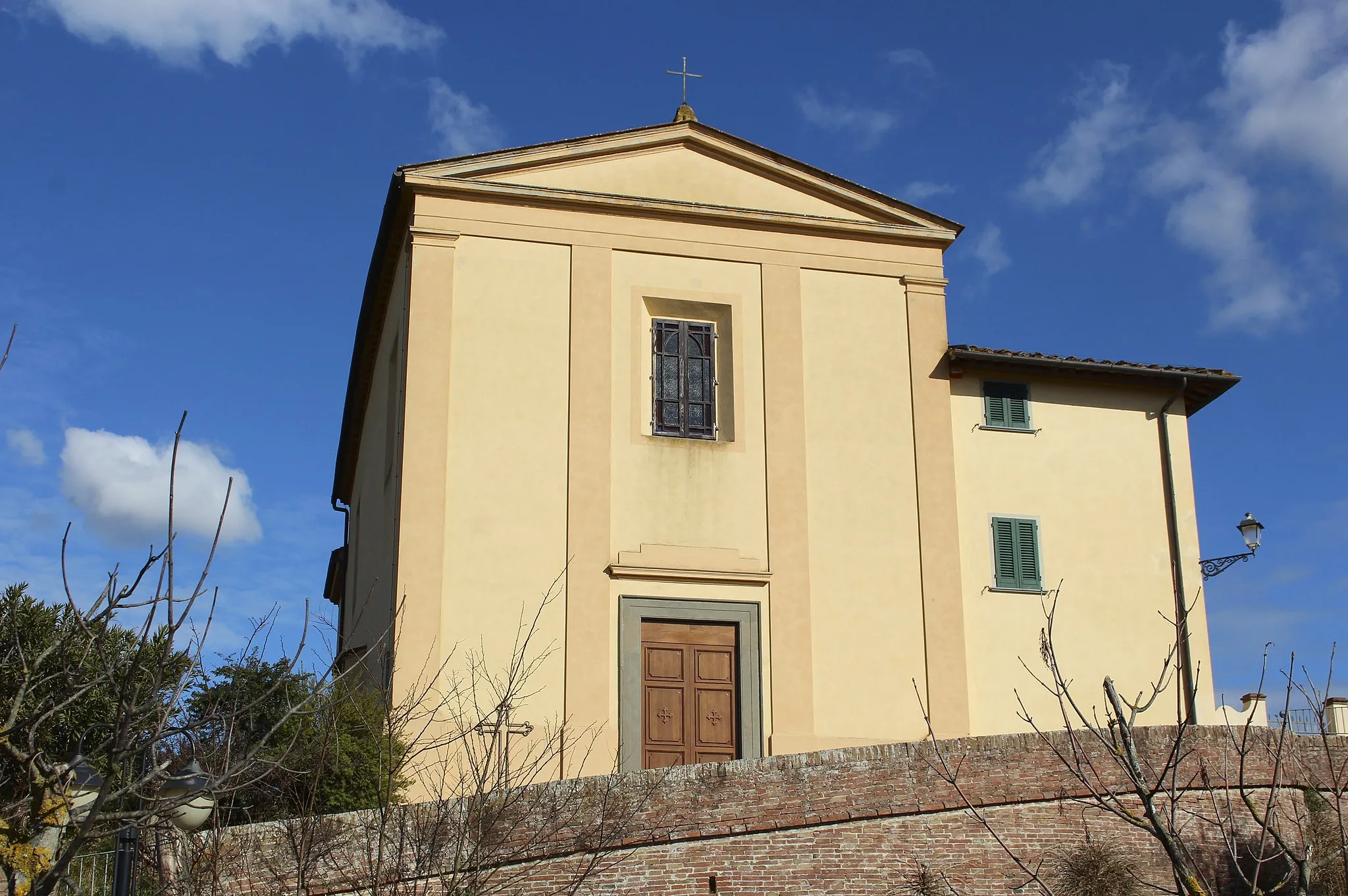 Photo showing: church San Pietro alle Fonti, La Scala, hamlet of San Miniato, Province of Pisa, Tuscany, Italy