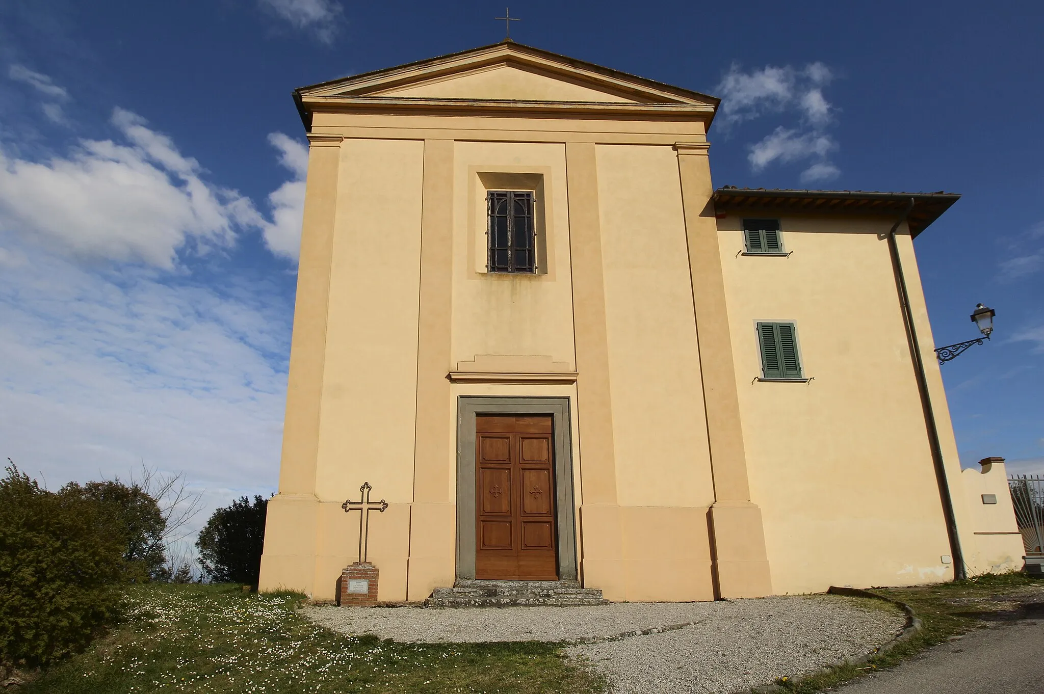 Photo showing: church San Pietro alle Fonti, La Scala, hamlet of San Miniato, Province of Pisa, Tuscany, Italy