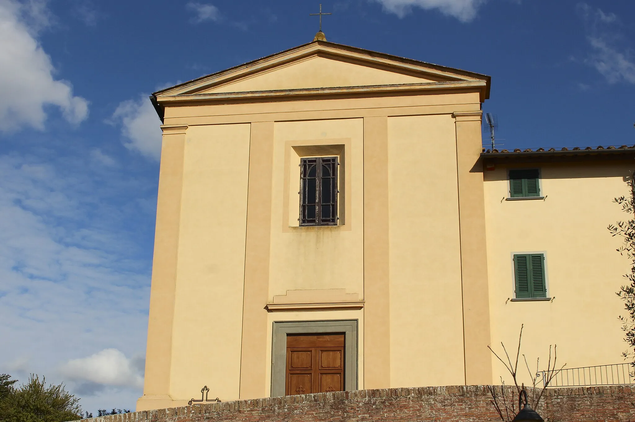 Photo showing: church San Pietro alle Fonti, La Scala, hamlet of San Miniato, Province of Pisa, Tuscany, Italy