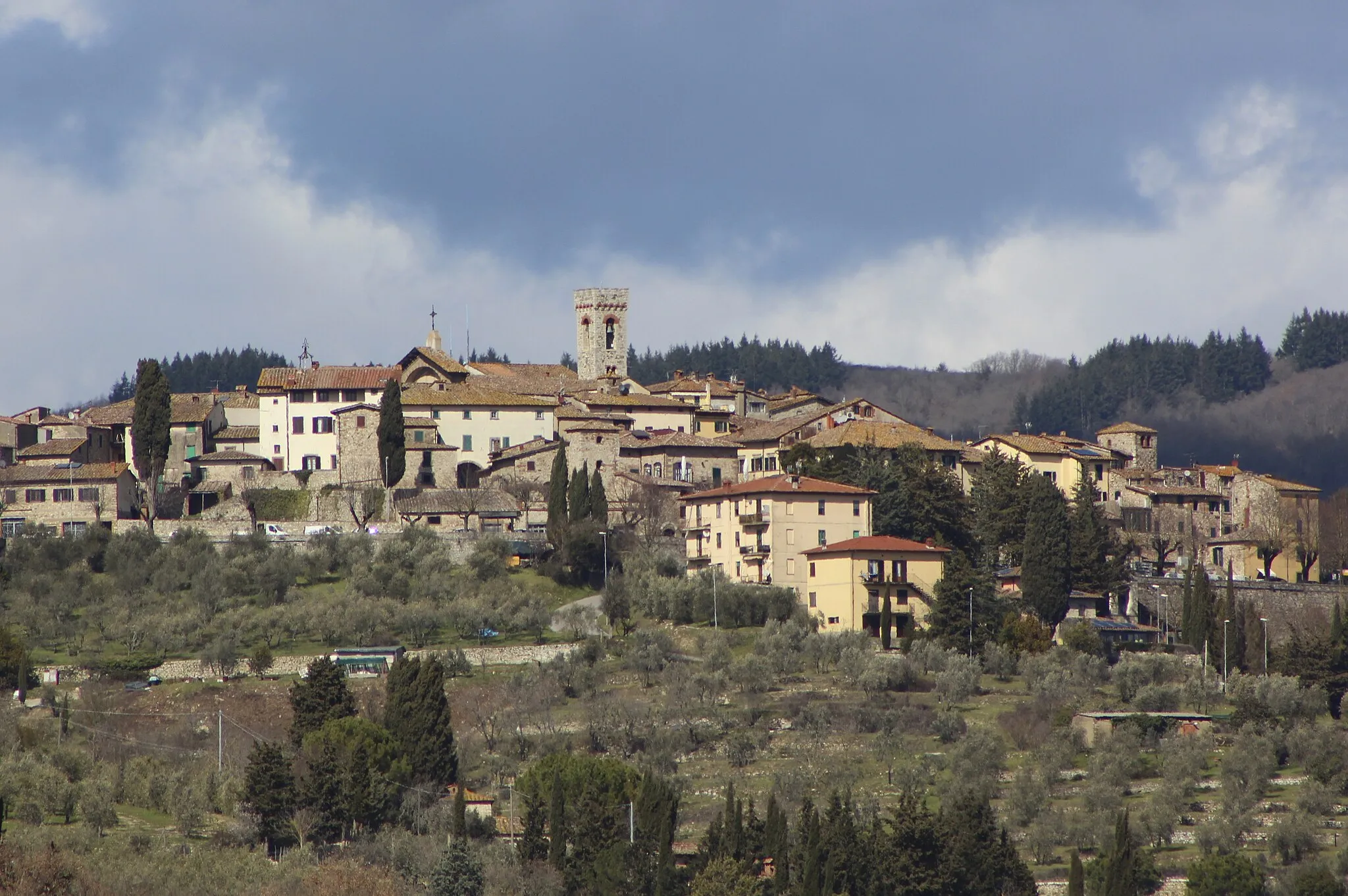 Photo showing: Panorama of Radda in Chianti, Province of Siena, Tuscany, Italy