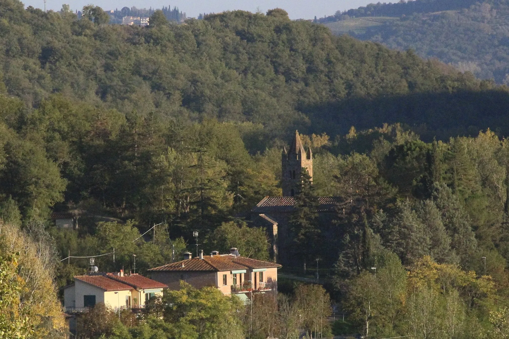 Photo showing: Panorama of Lucarelli, hamlet of Radda in Chianti, Province of Siena, Tuscany, Italy