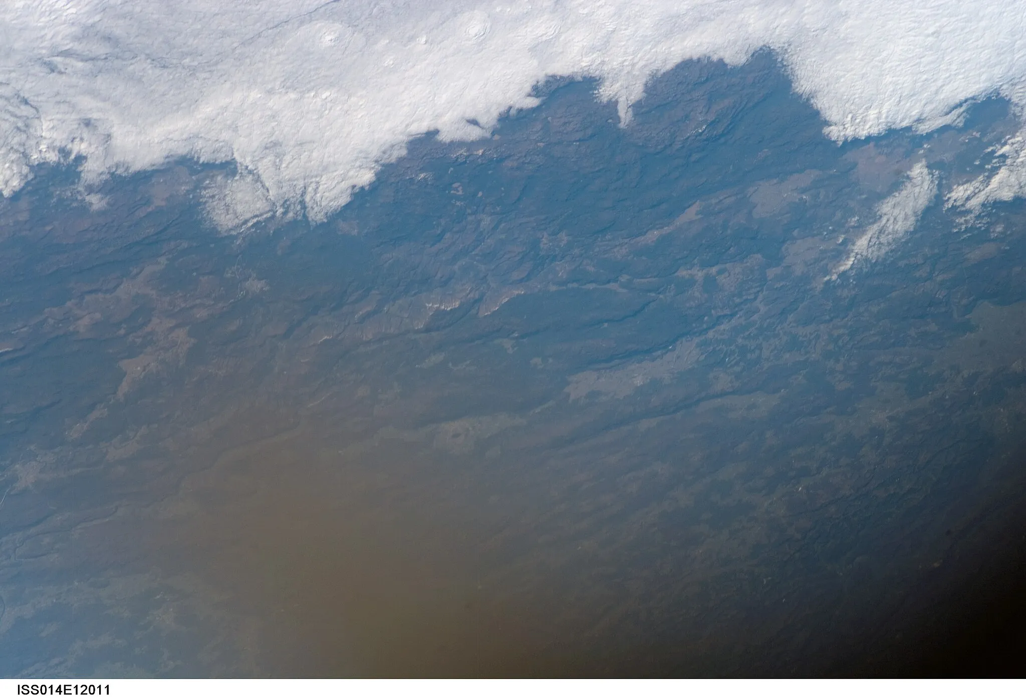 Photo showing: View of Croatia taken during ISS Expedition 14.